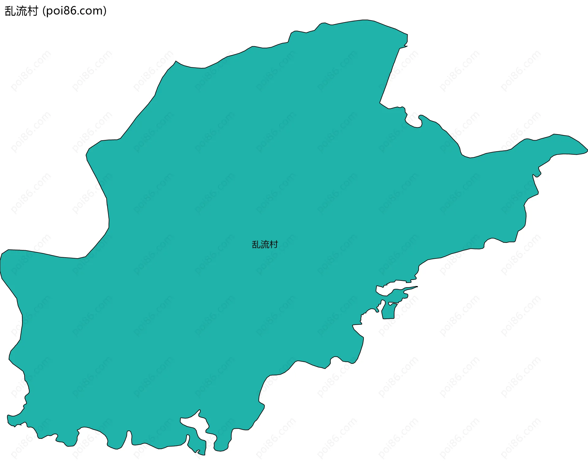 乱流村边界地图