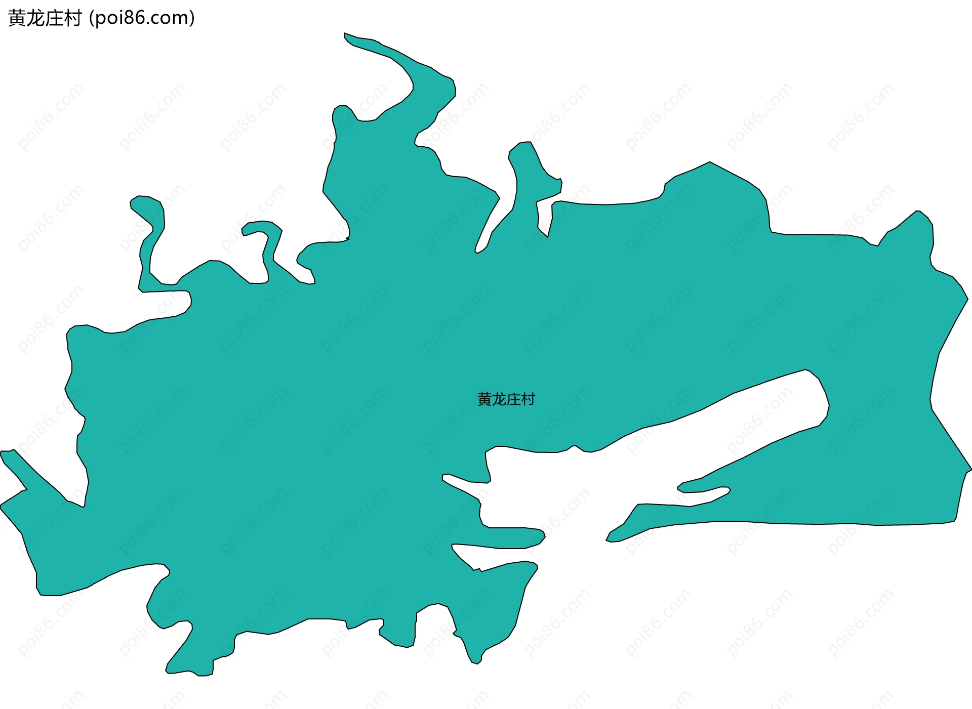 黄龙庄村边界地图