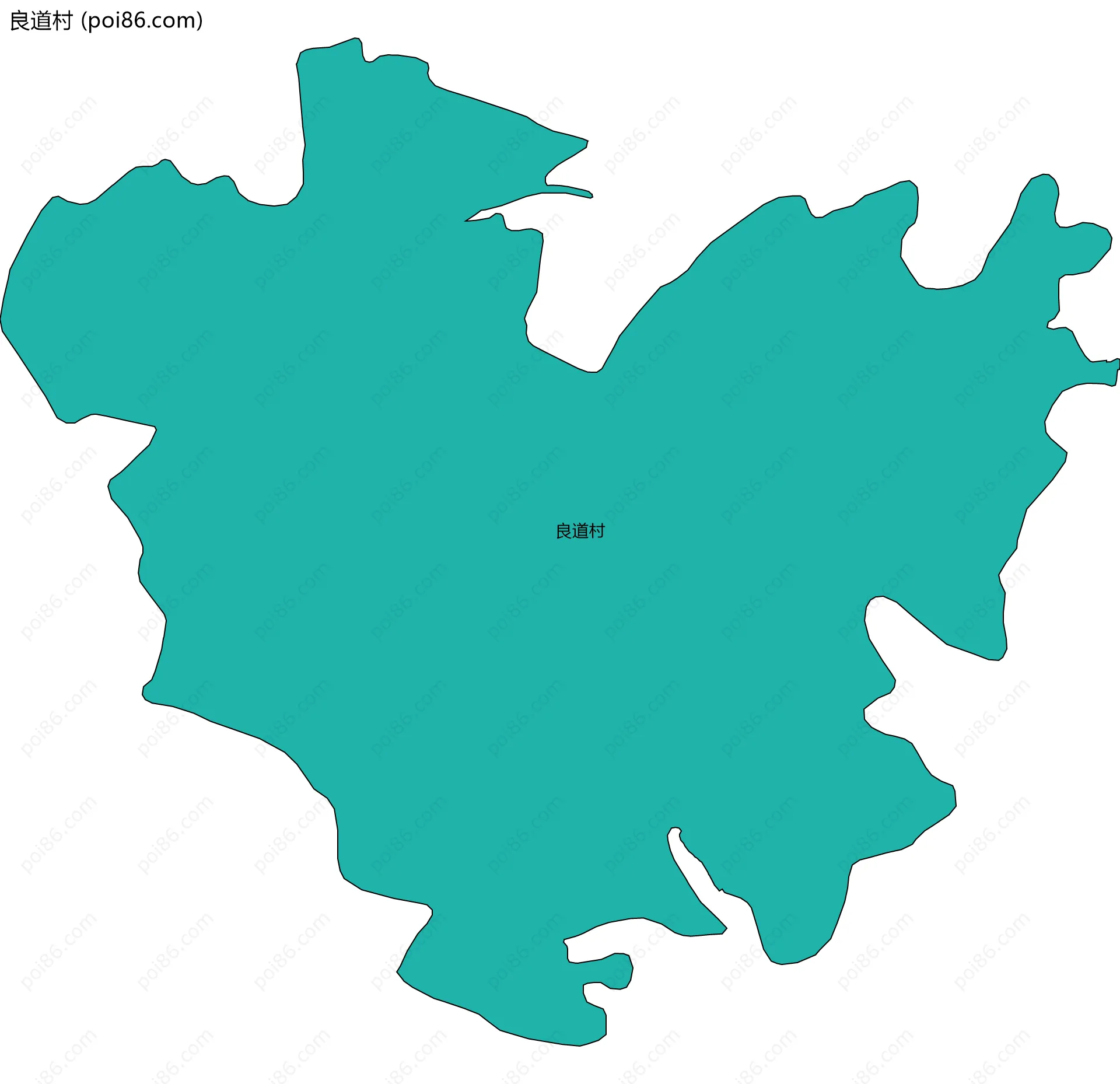 良道村边界地图