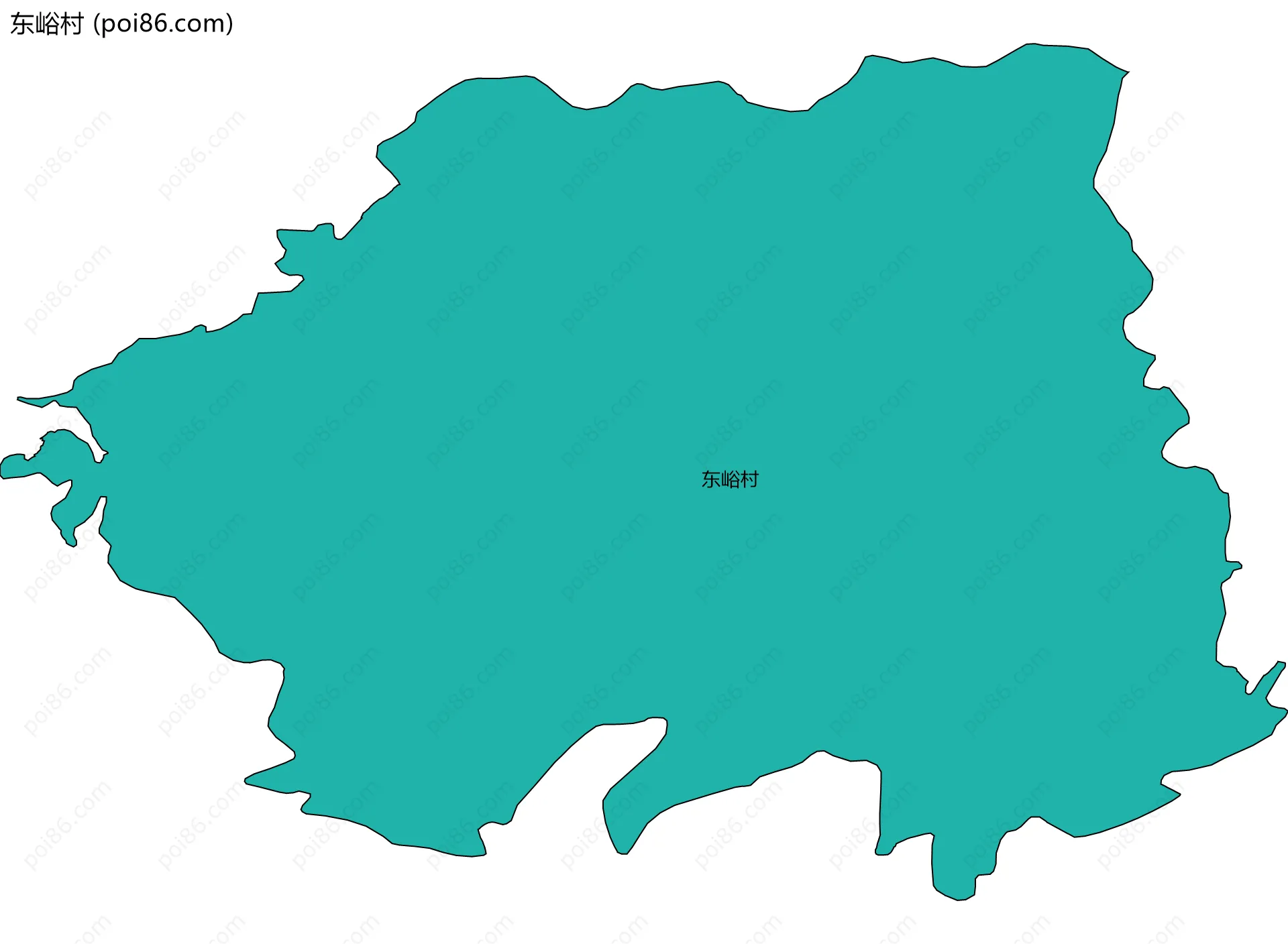 东峪村边界地图
