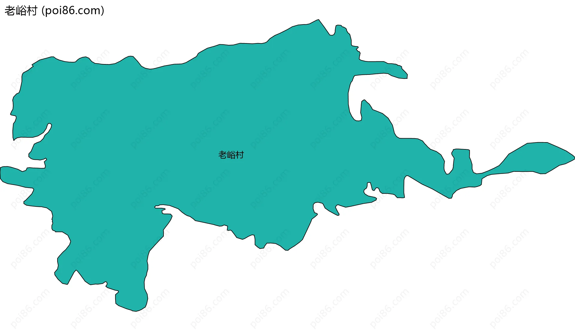 老峪村边界地图