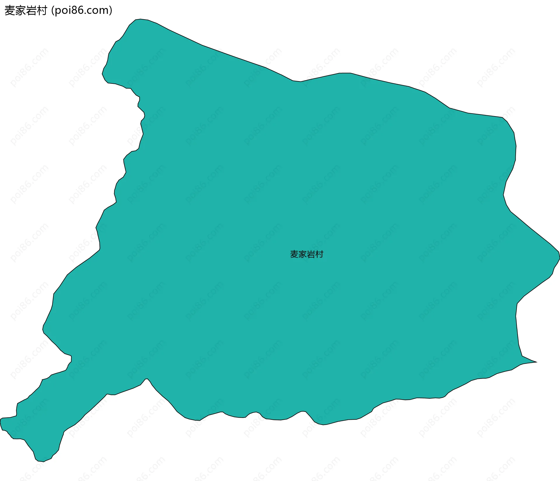 麦家岩村边界地图