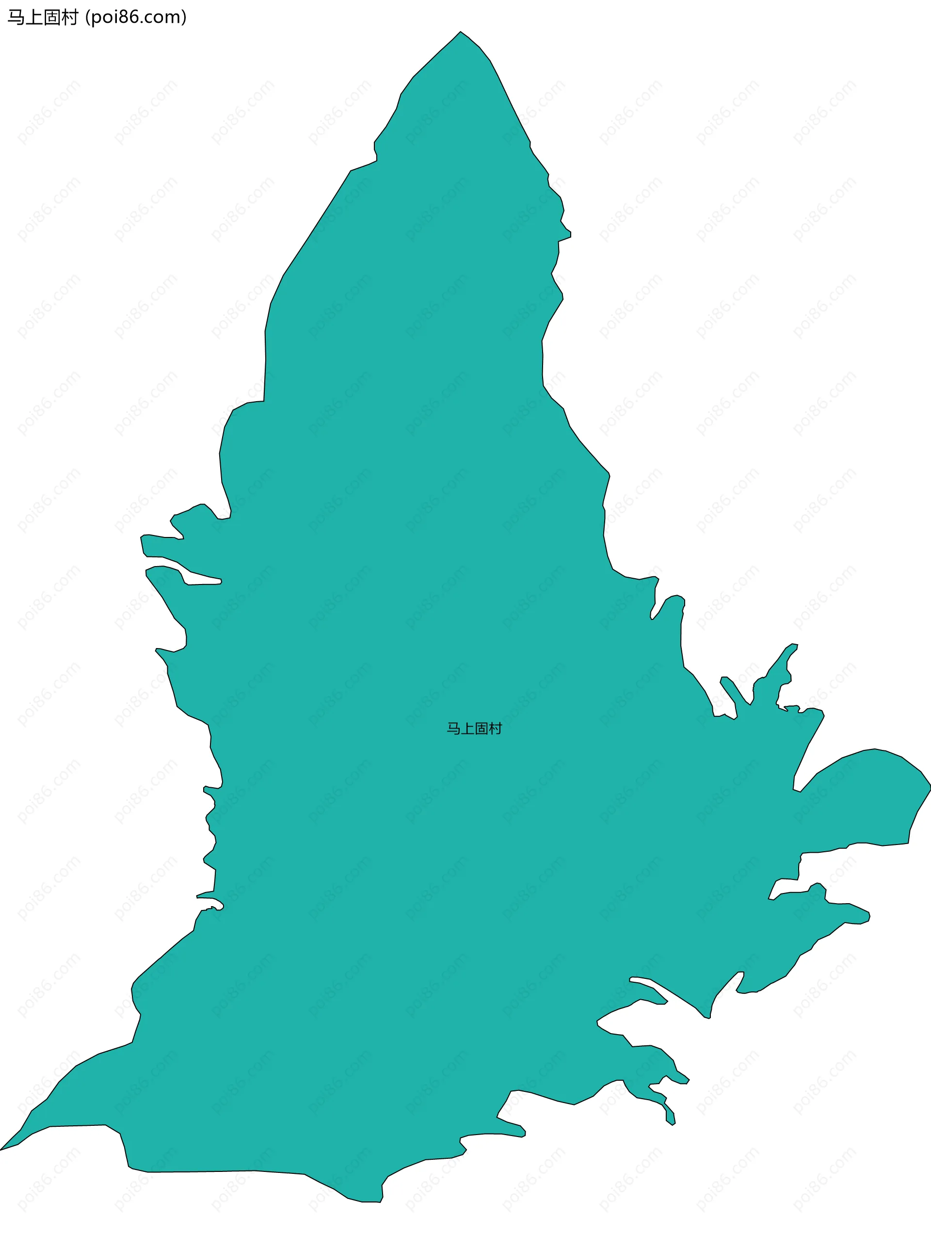 马上固村边界地图