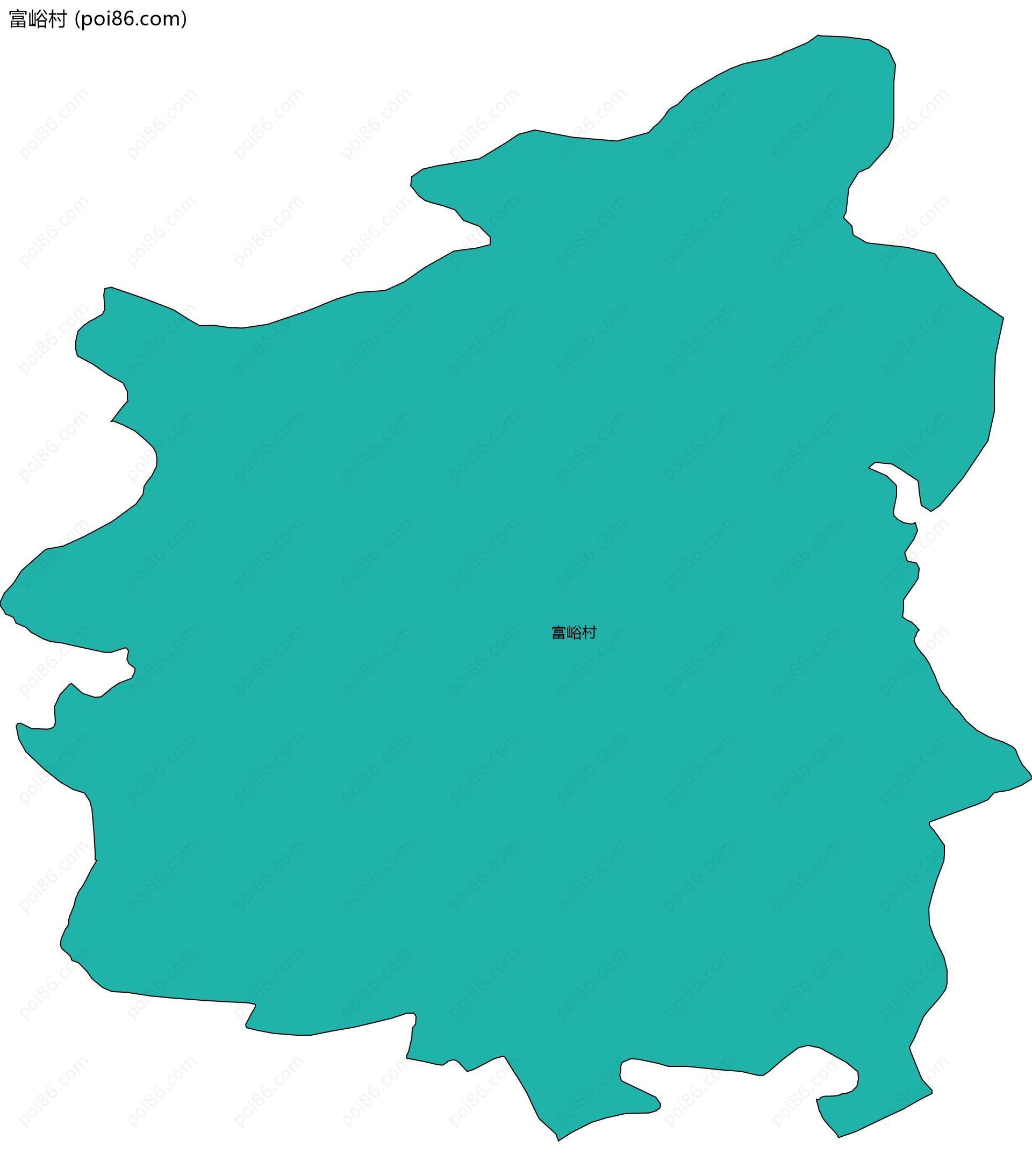 富峪村边界地图