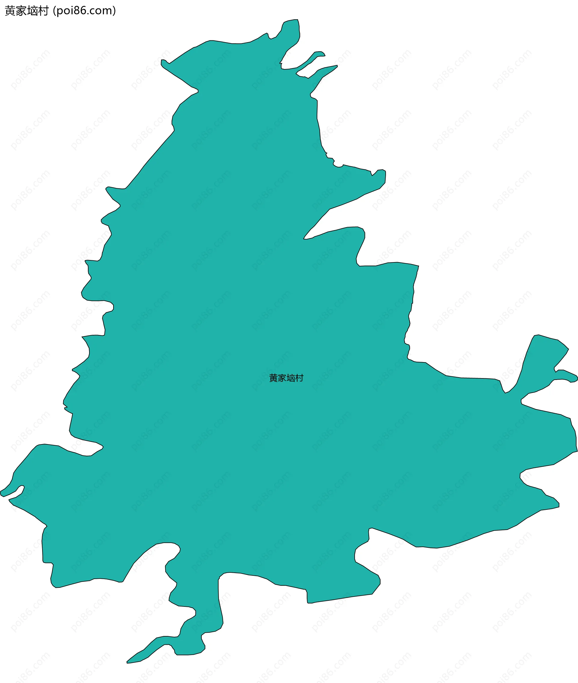 黄家垴村边界地图