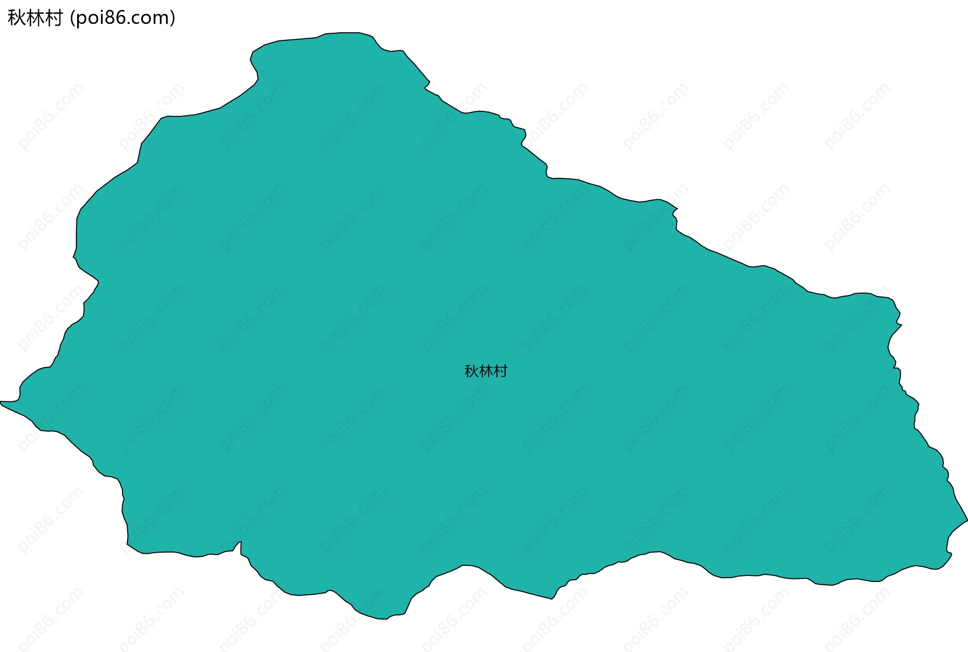 秋林村边界地图