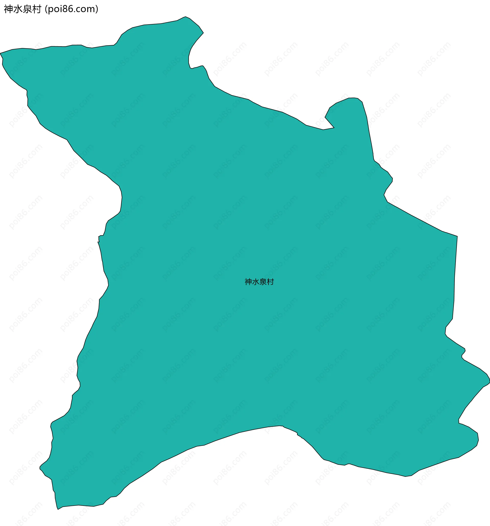 神水泉村边界地图