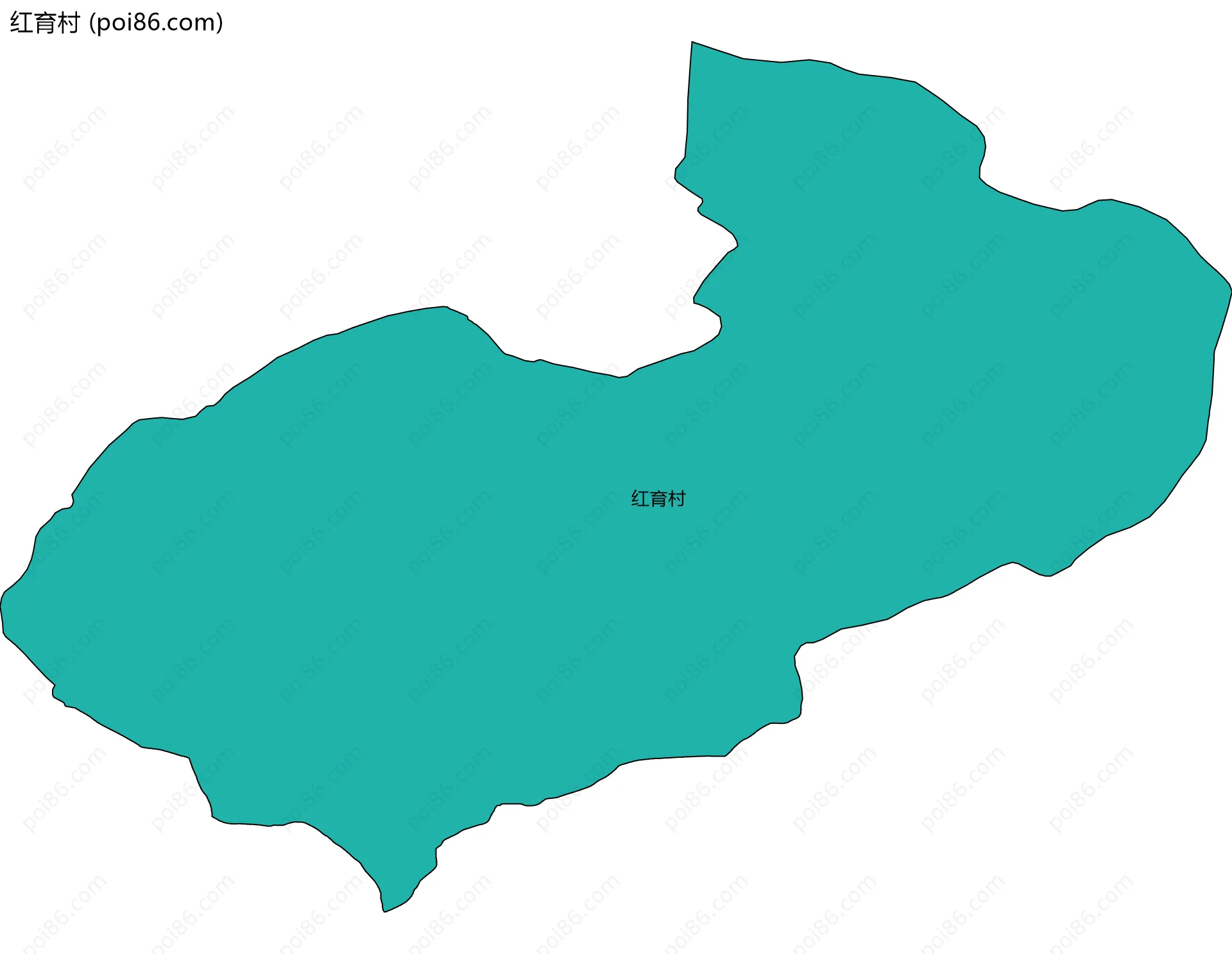 红育村边界地图