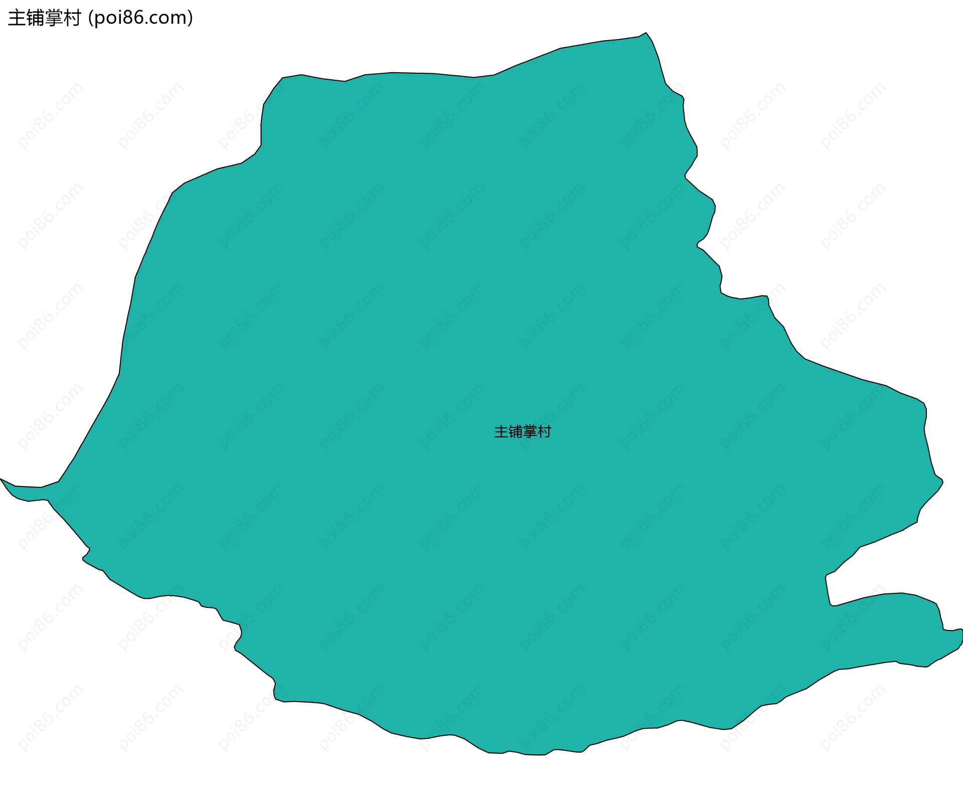 主铺掌村边界地图