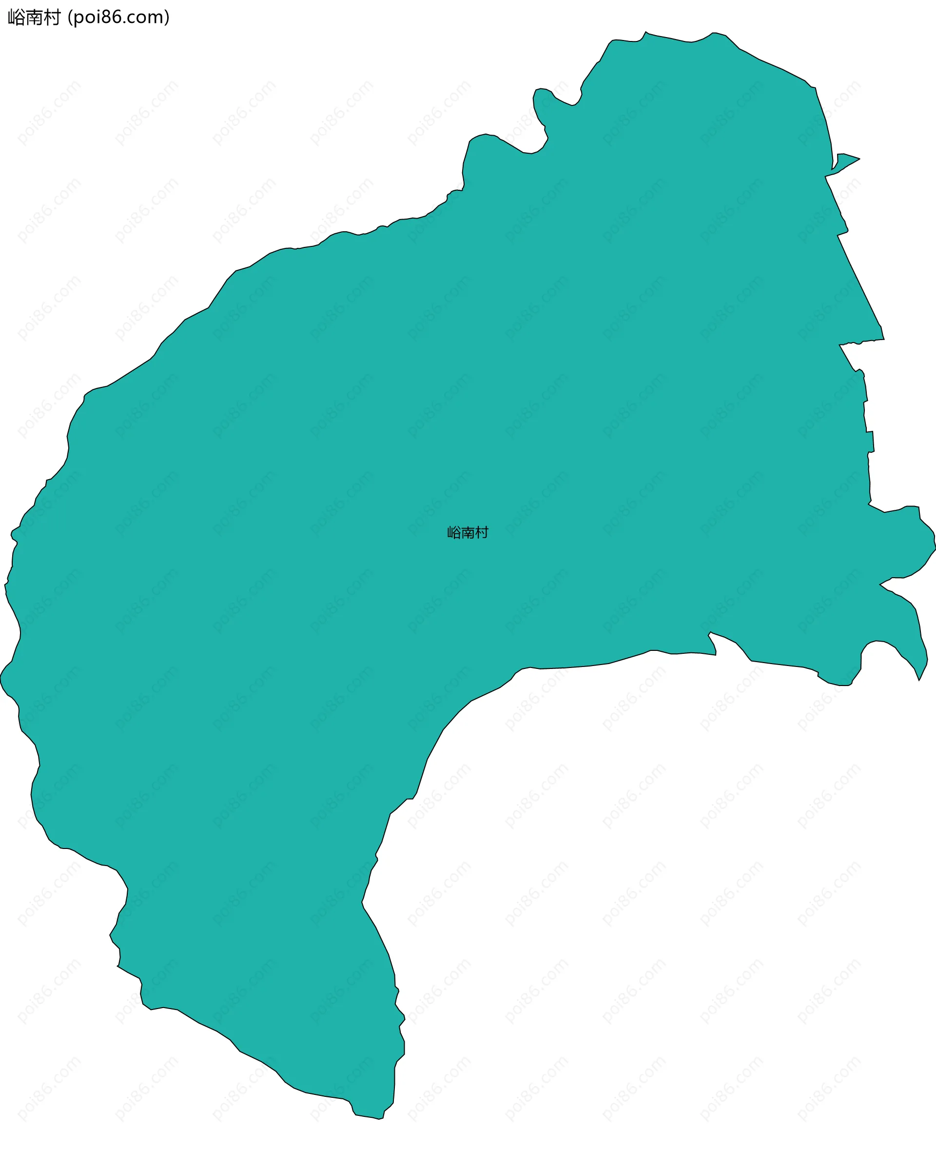 峪南村边界地图