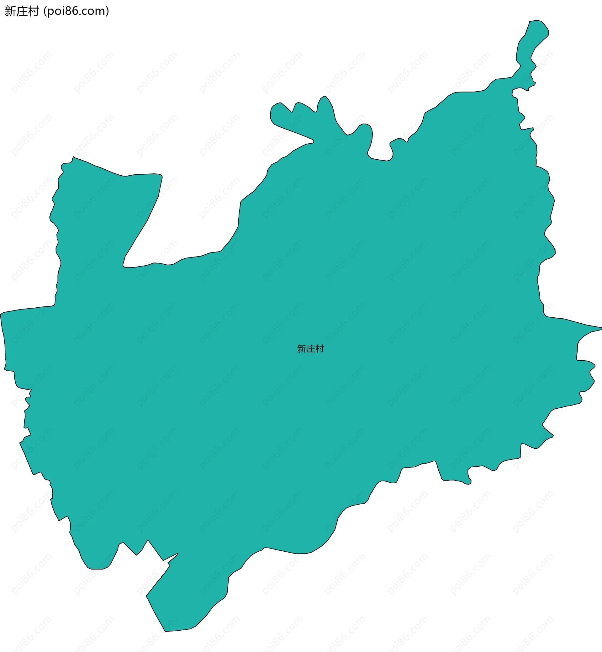 新庄村边界地图
