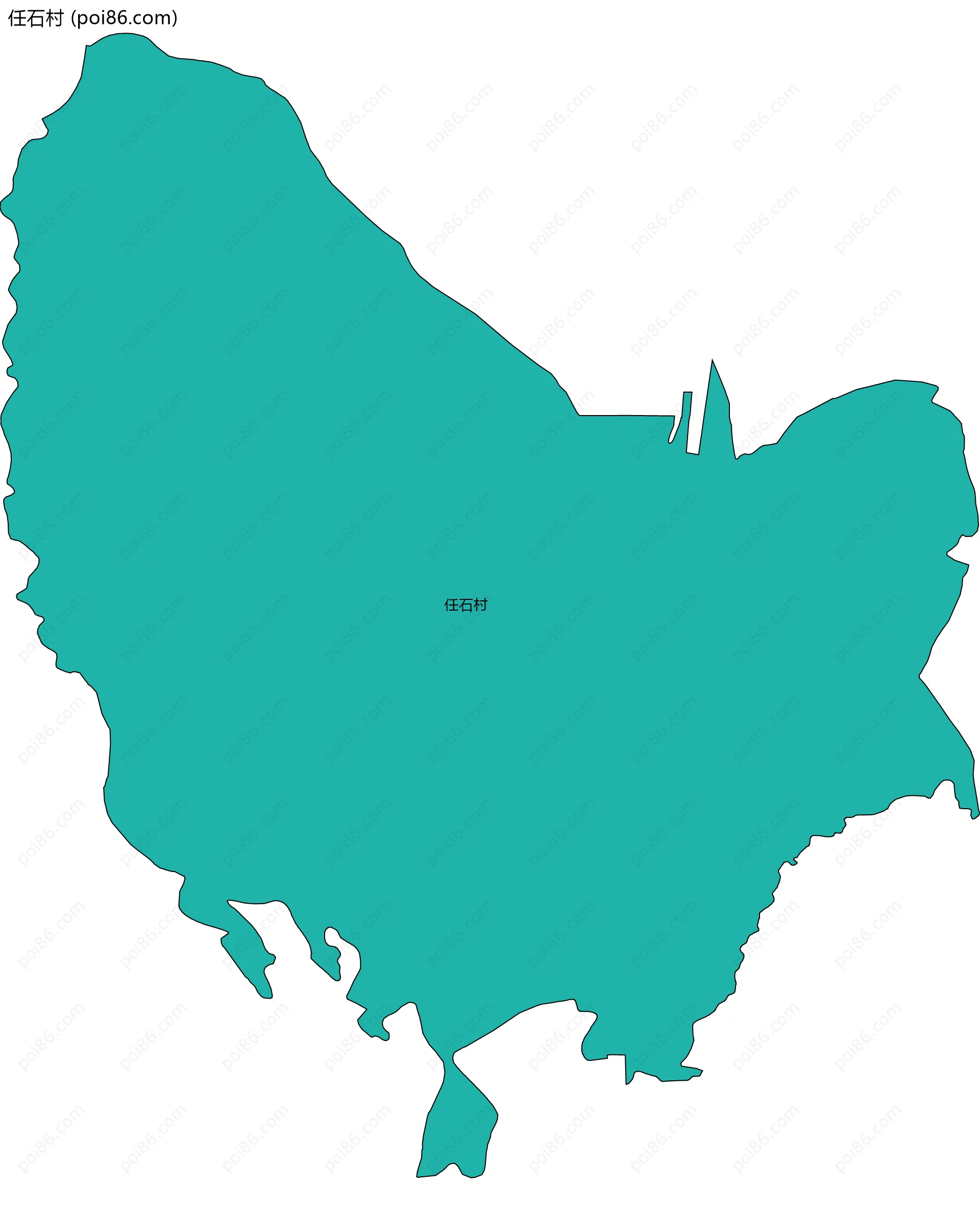 任石村边界地图