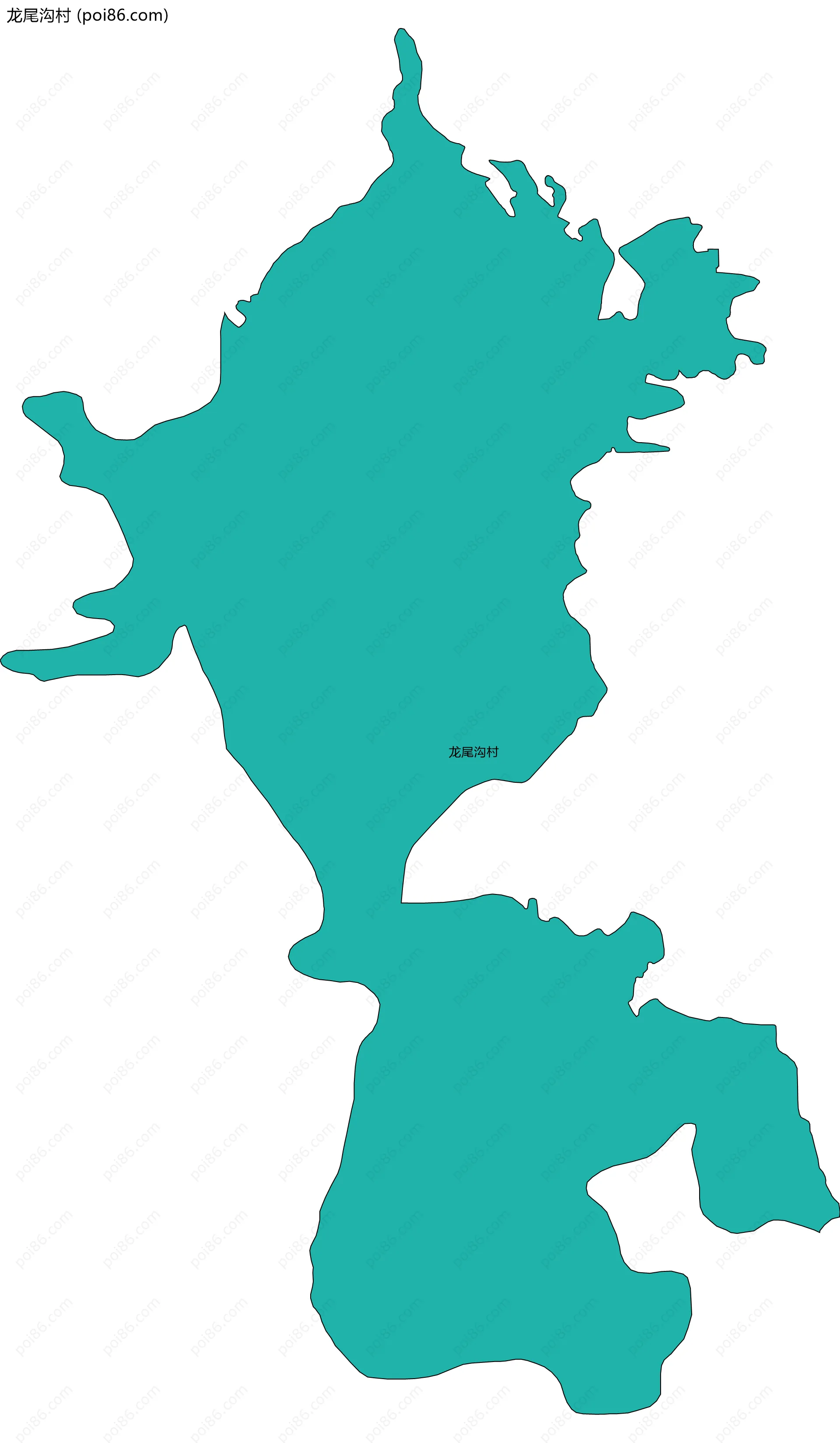 龙尾沟村边界地图