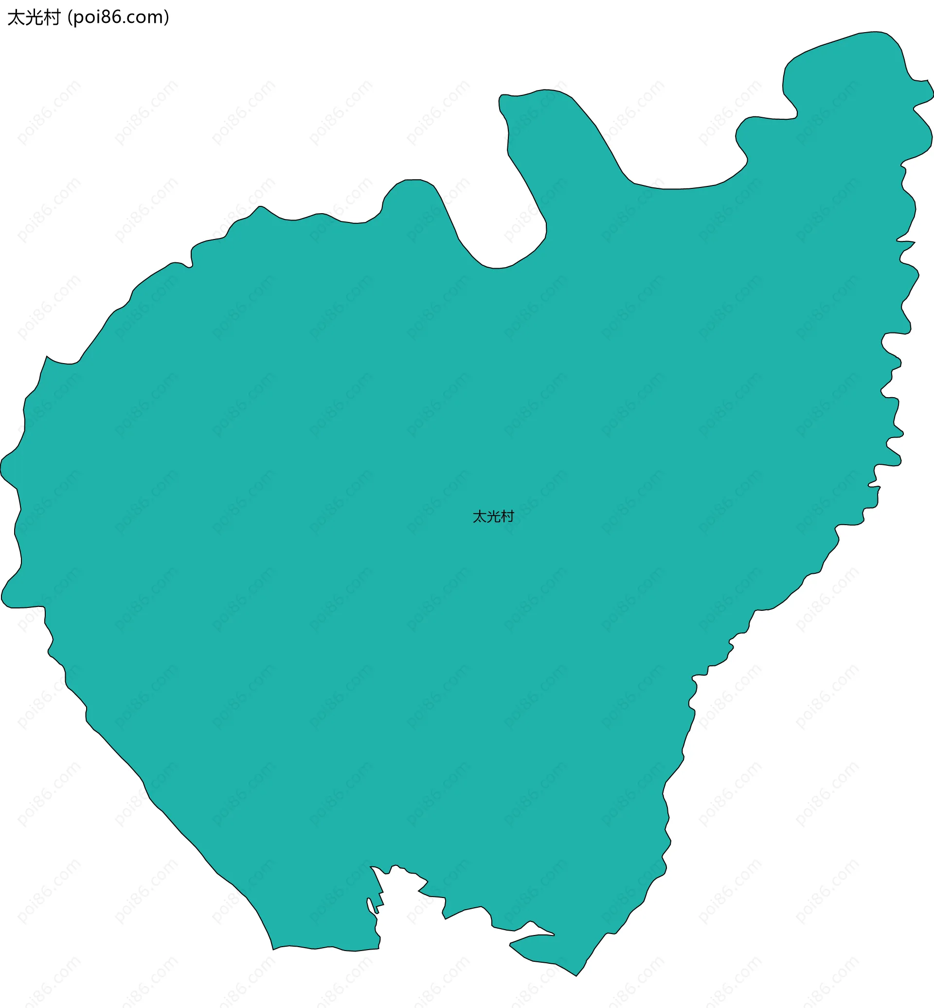 太光村边界地图