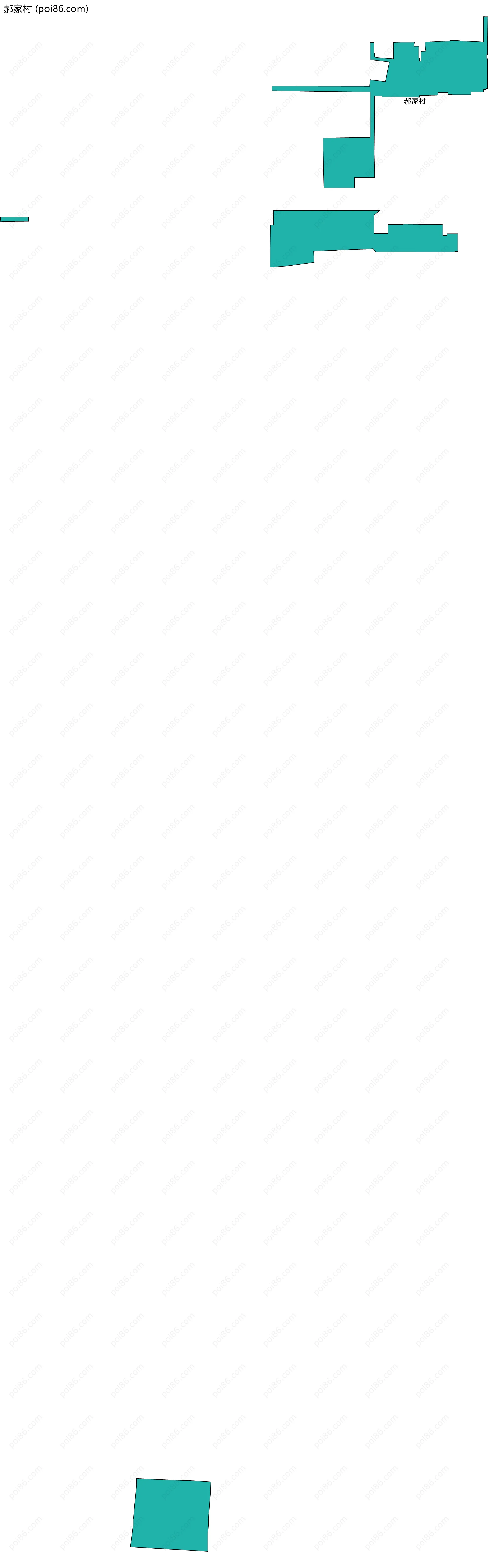 郝家村边界地图