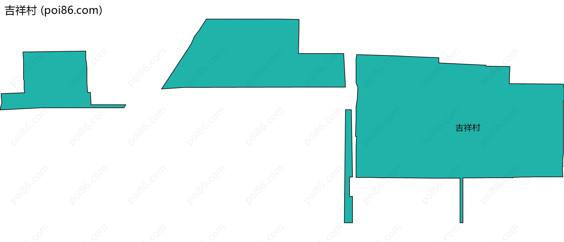 吉祥村边界地图