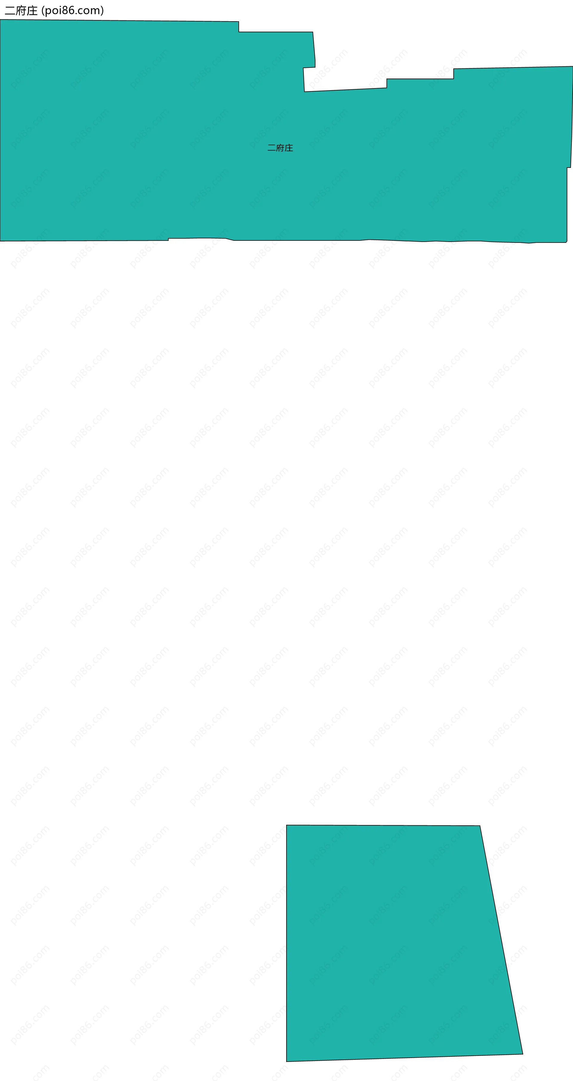 二府庄边界地图