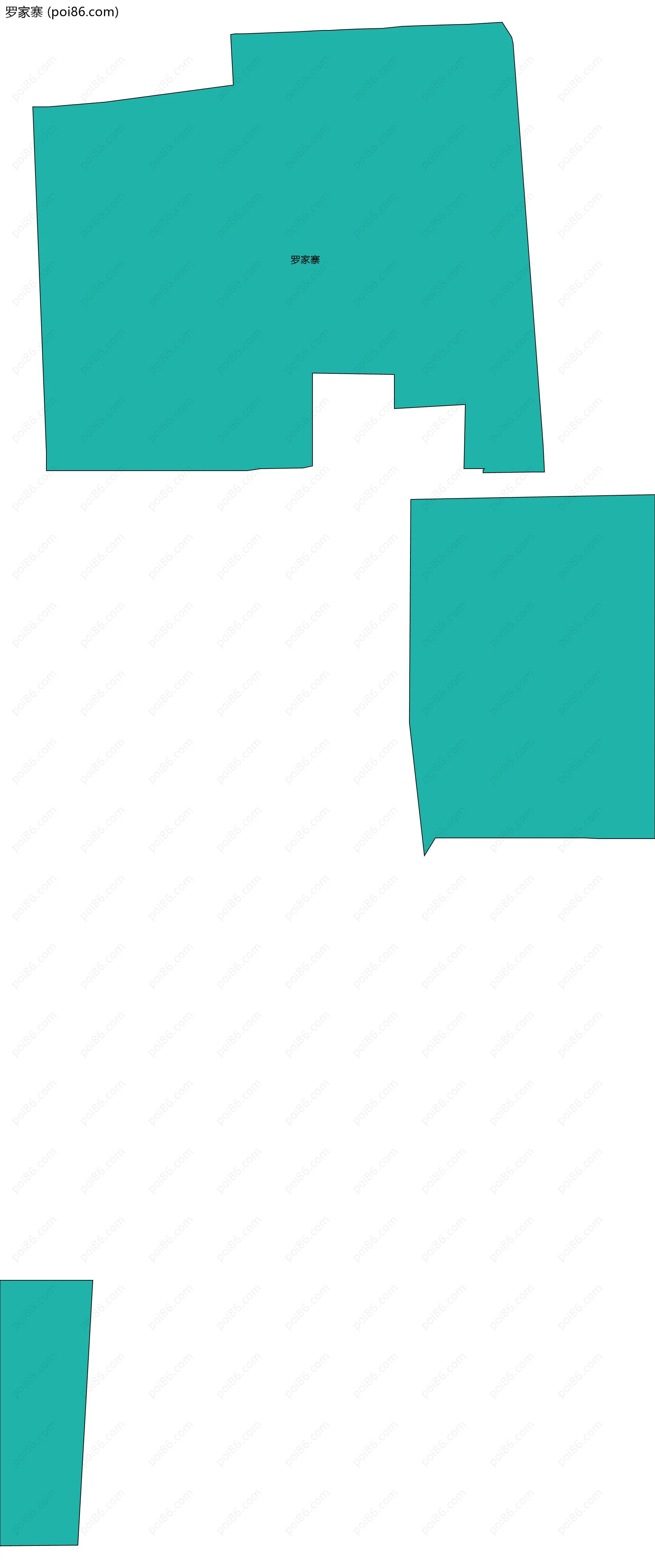 罗家寨边界地图