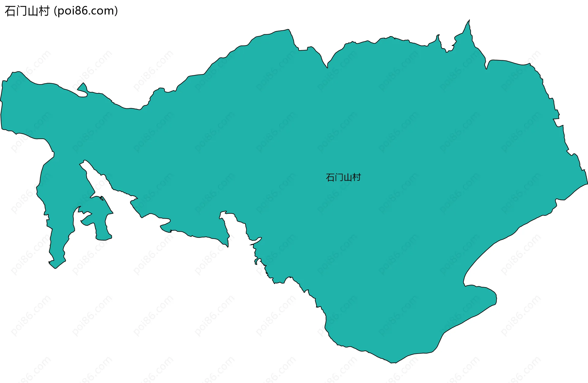 石门山村边界地图