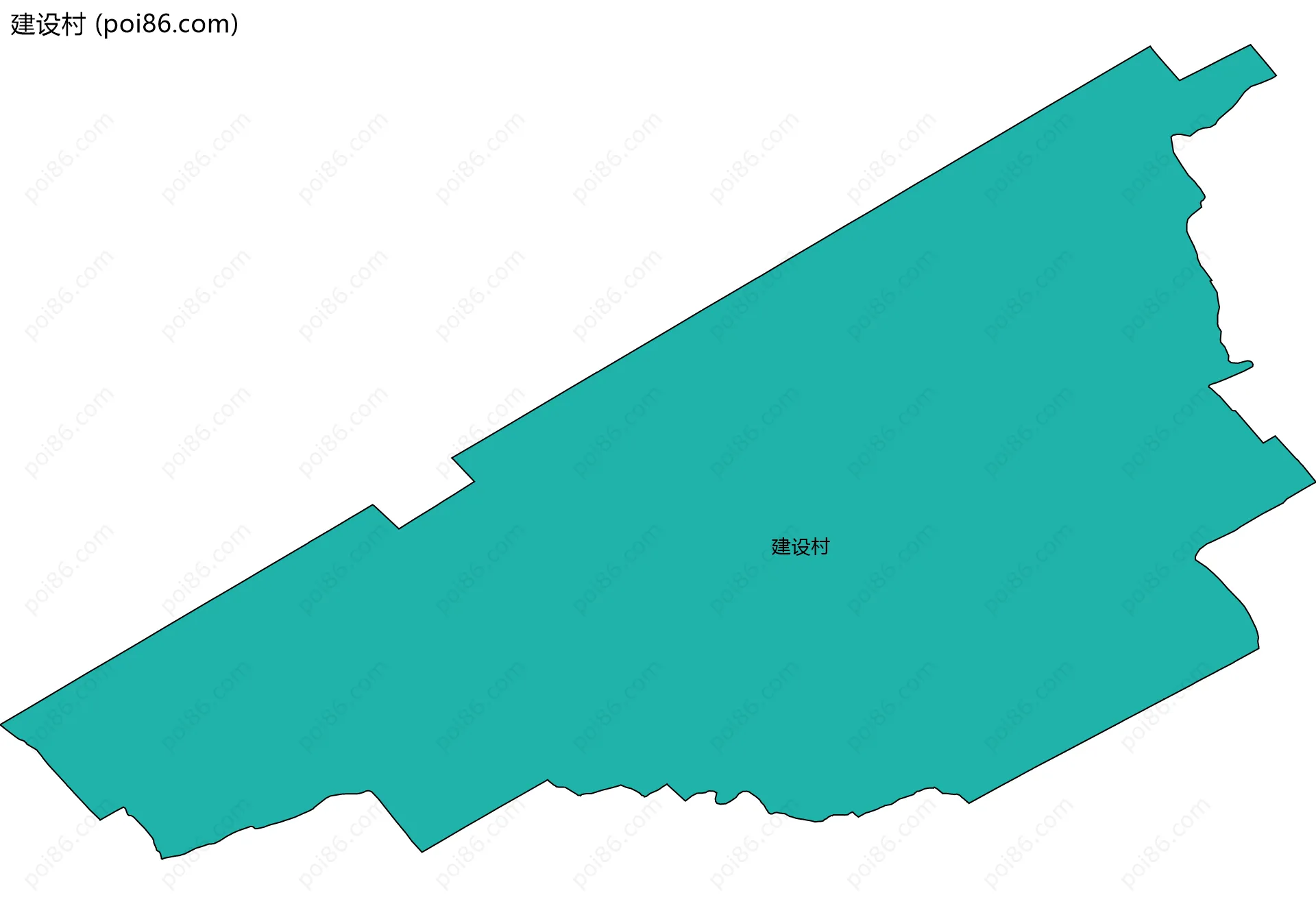 建设村边界地图