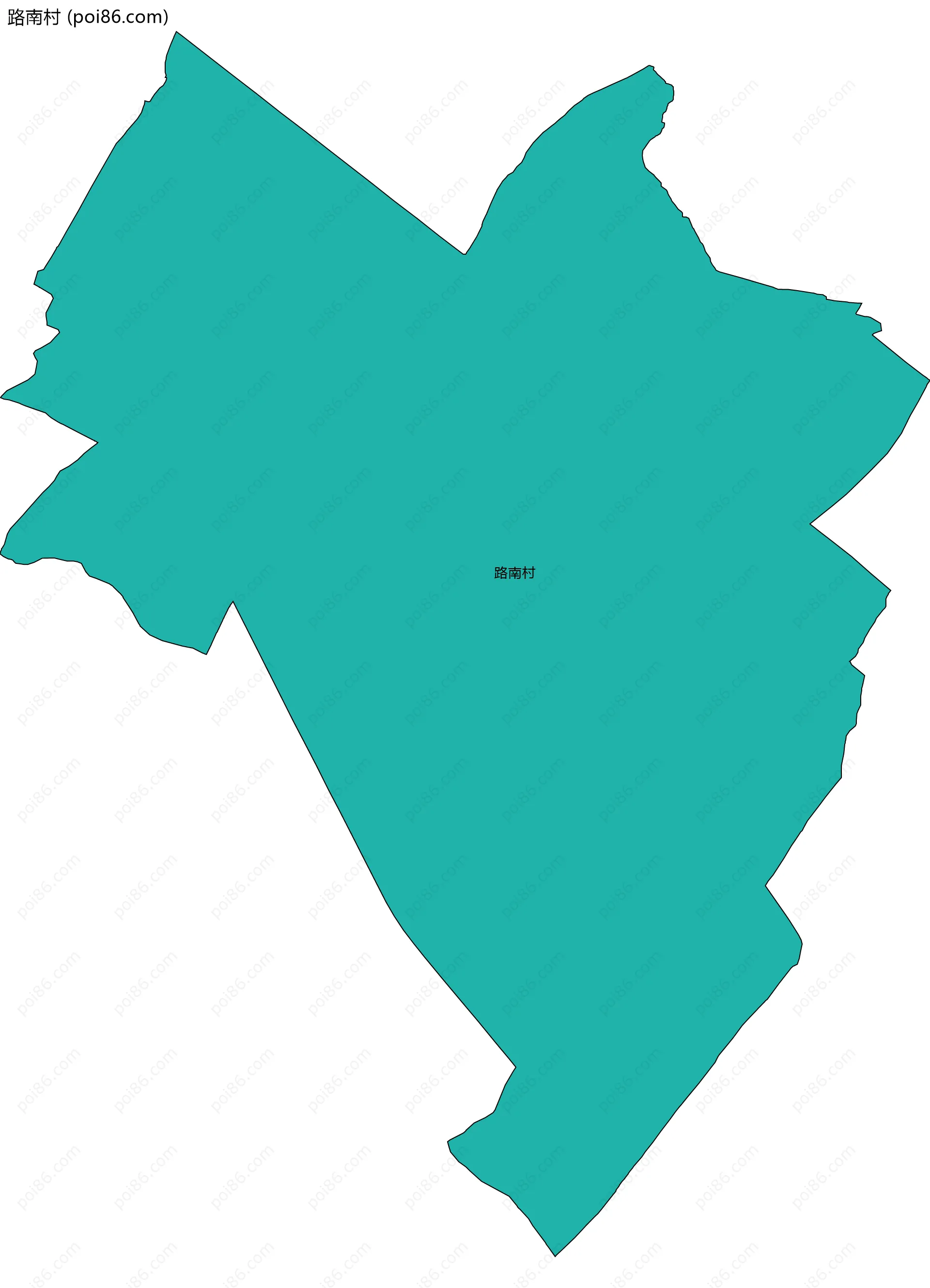 路南村边界地图
