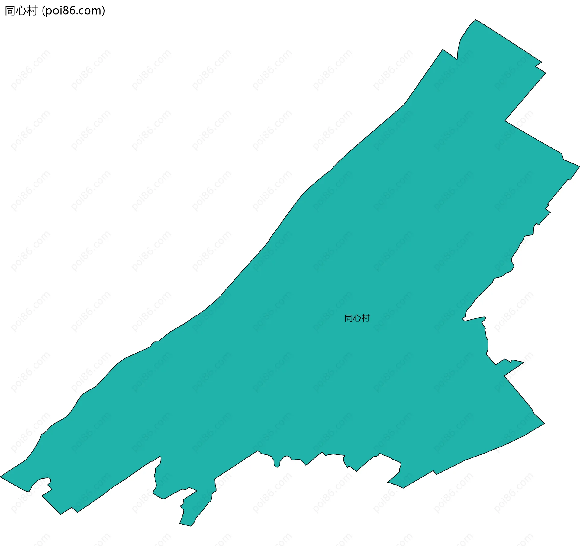 同心村边界地图