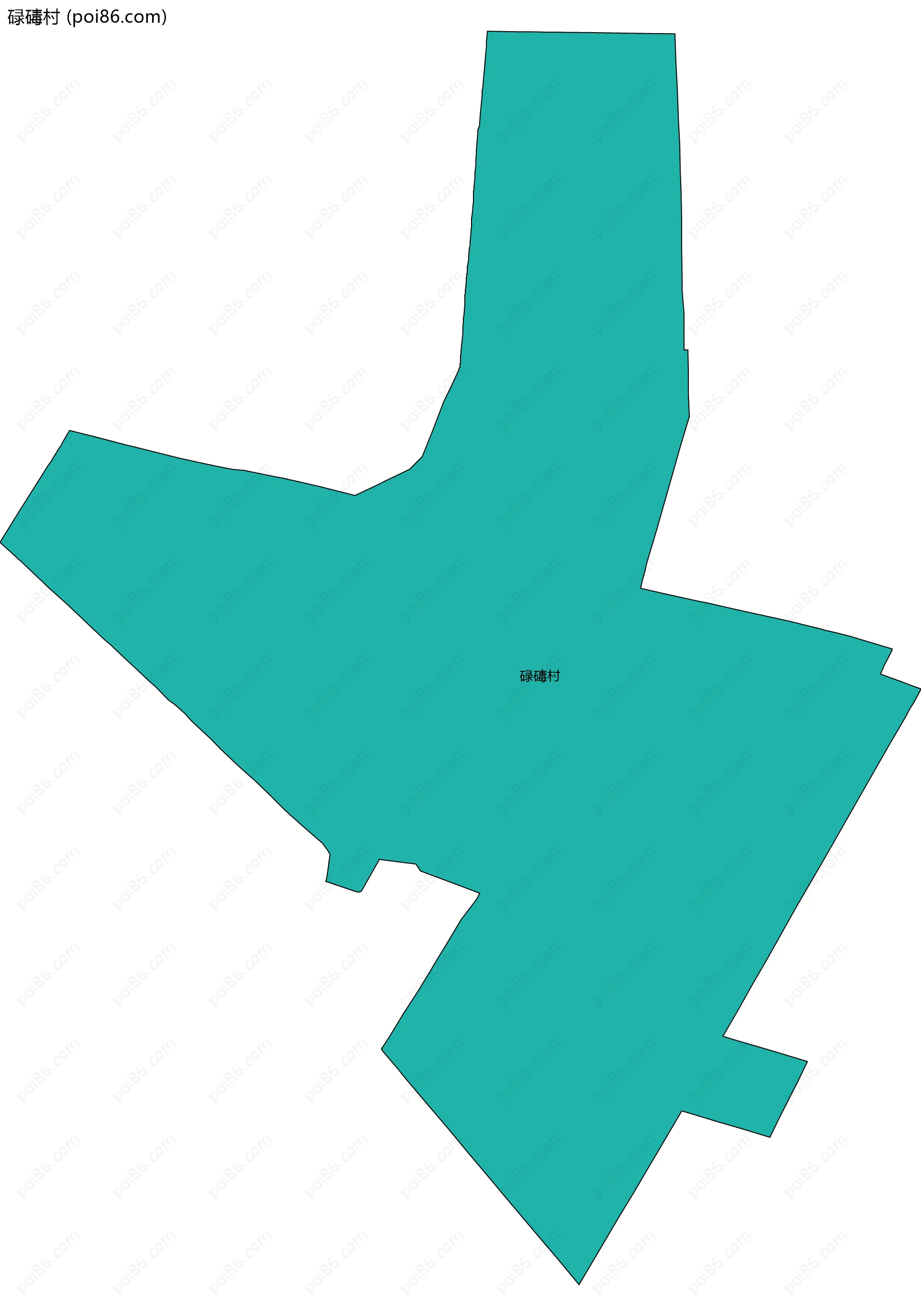 碌碡村边界地图