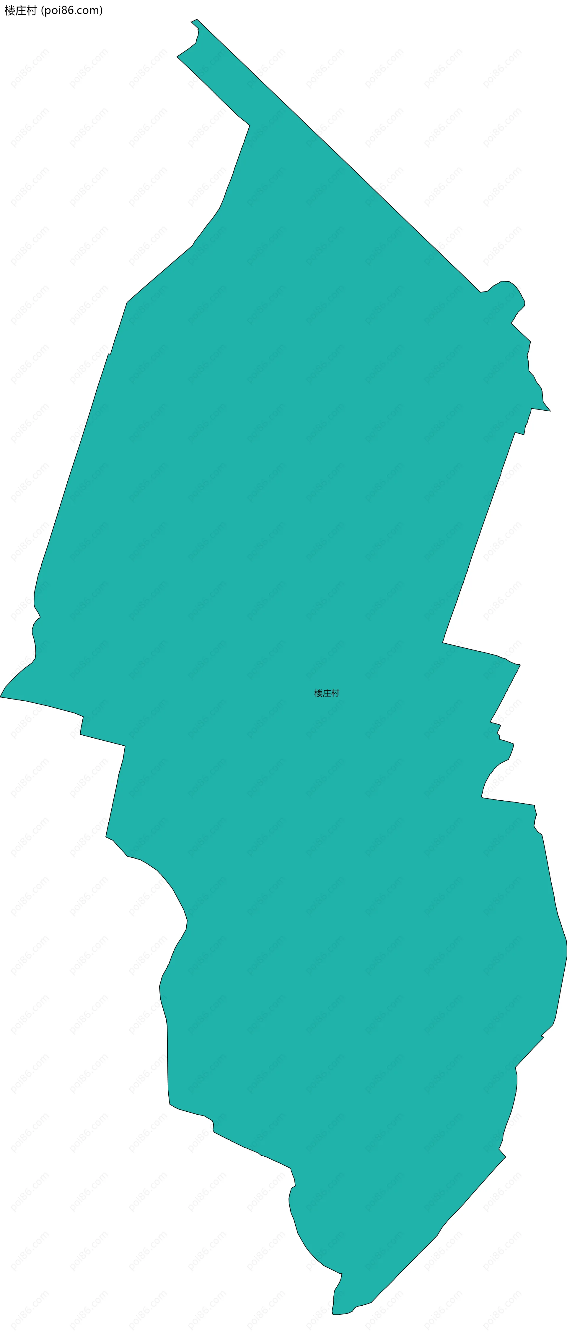 楼庄村边界地图