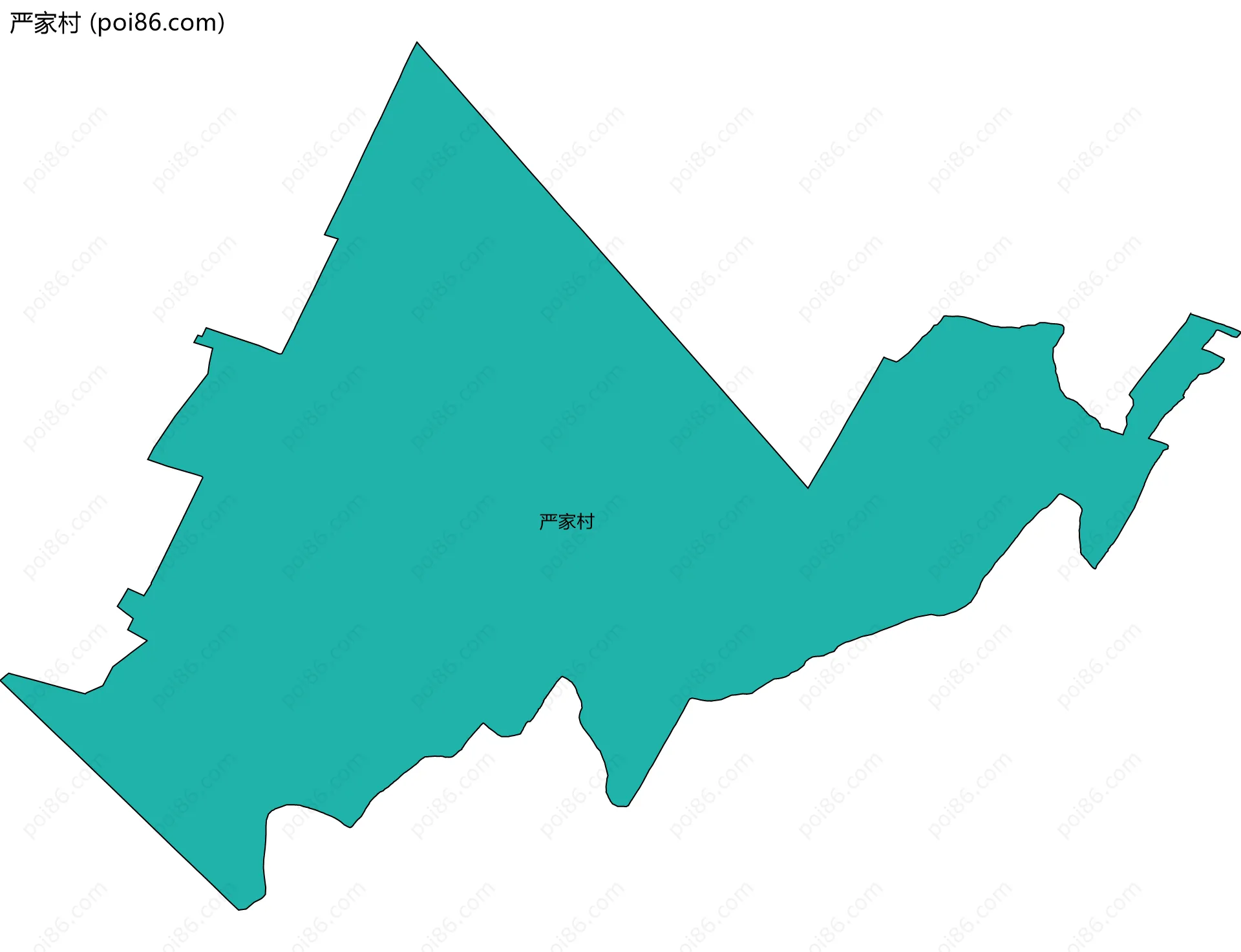 严家村边界地图