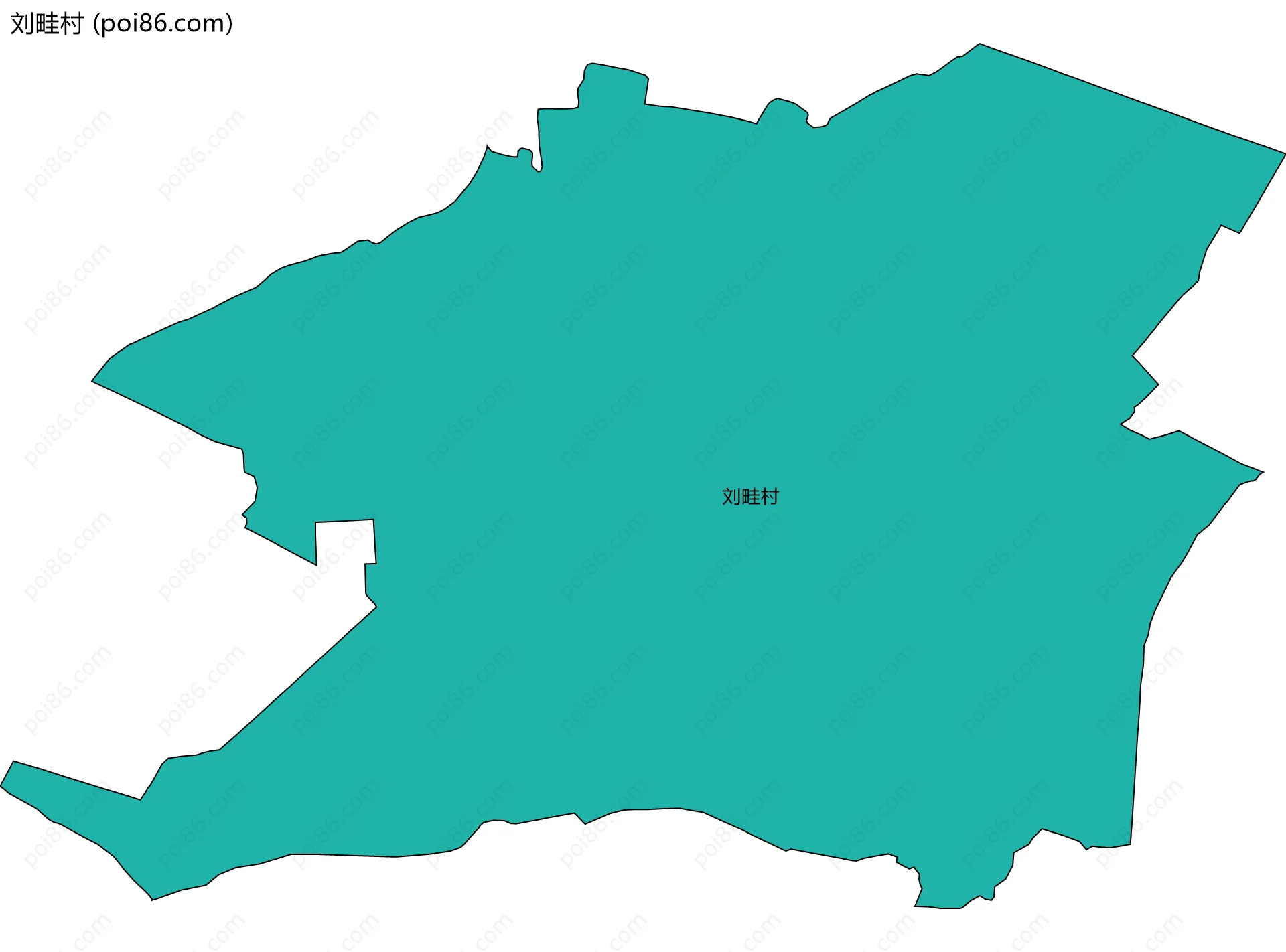 刘畦村边界地图