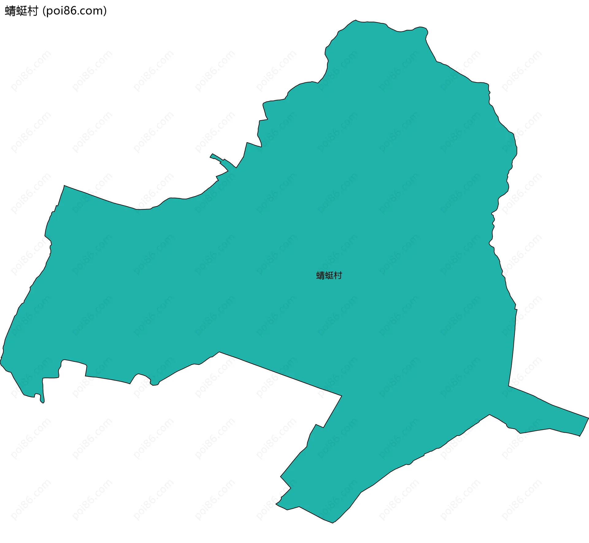 蜻蜓村边界地图