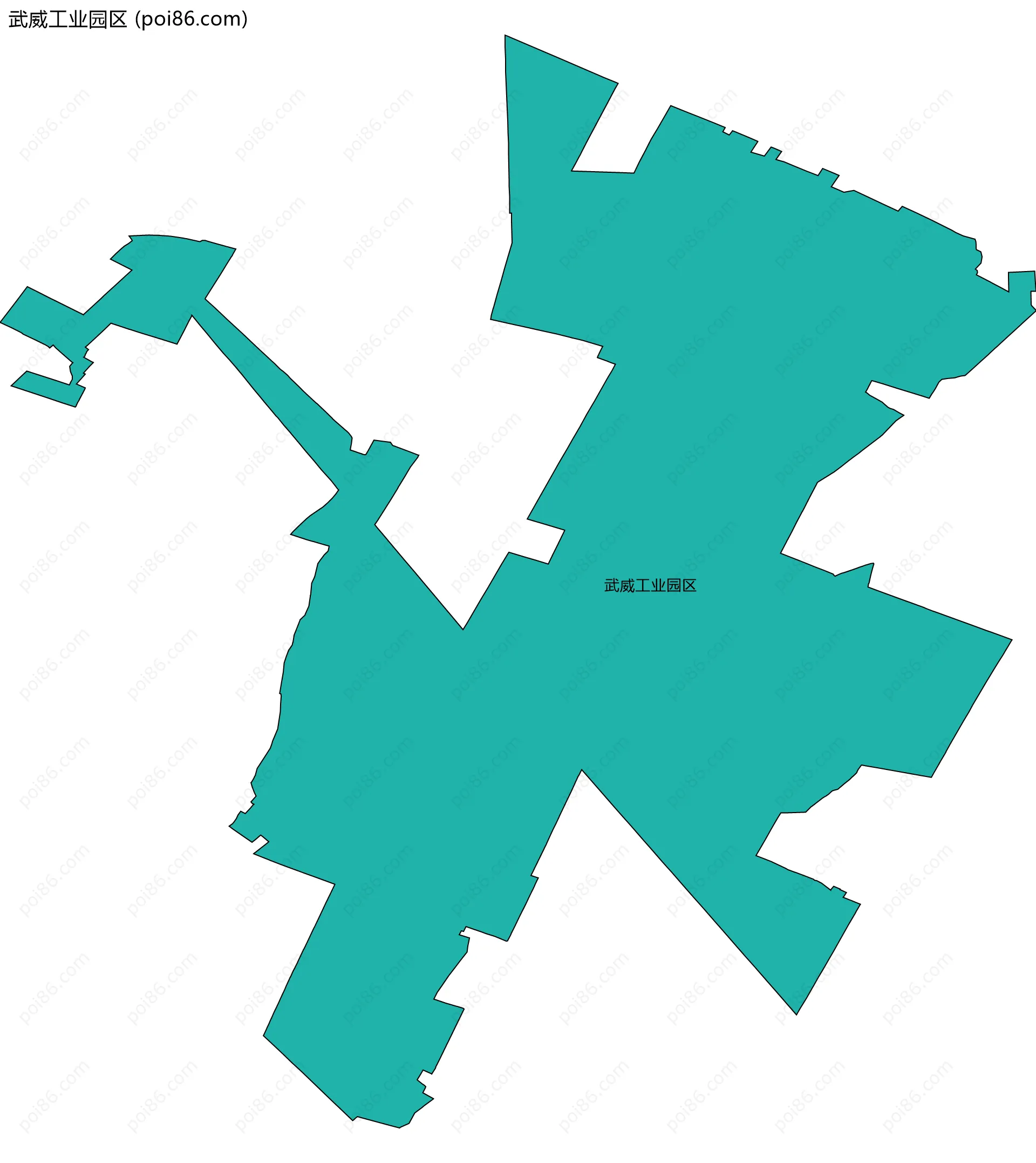 武威工业园区边界地图