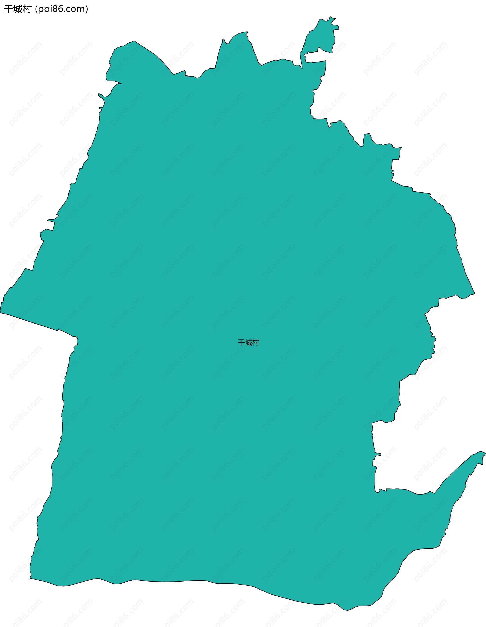 干城村边界地图