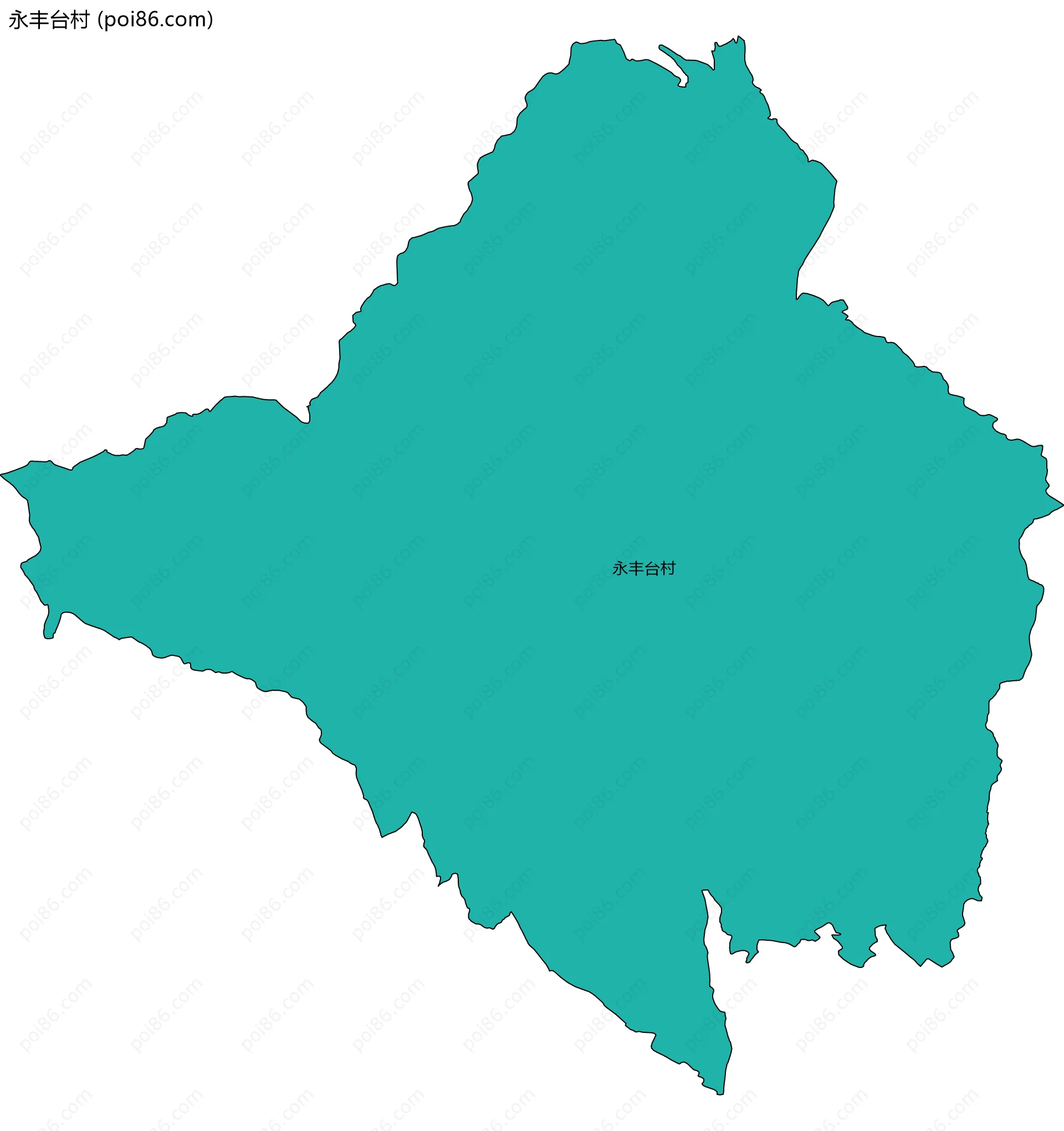 永丰台村边界地图