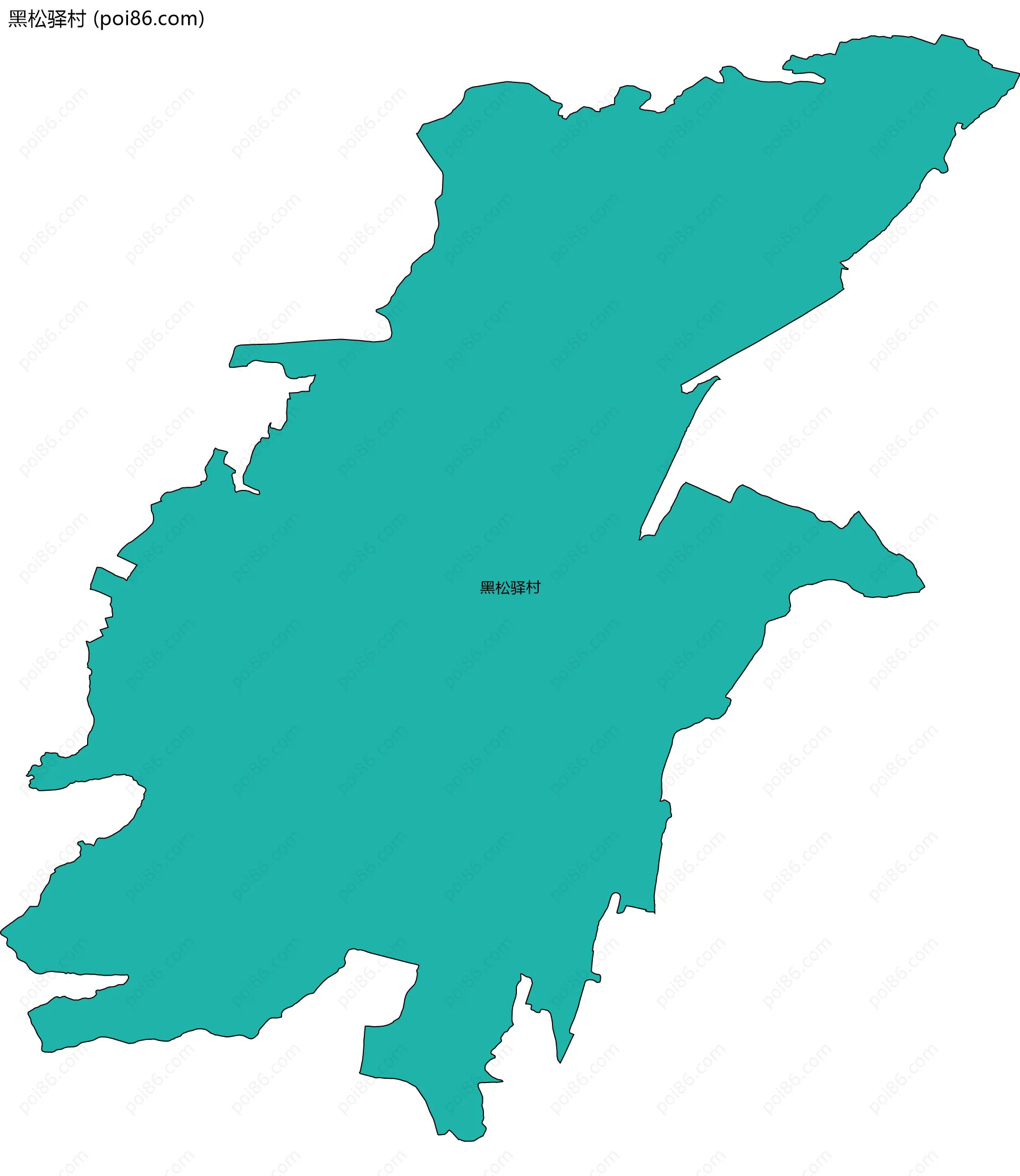 黑松驿村边界地图
