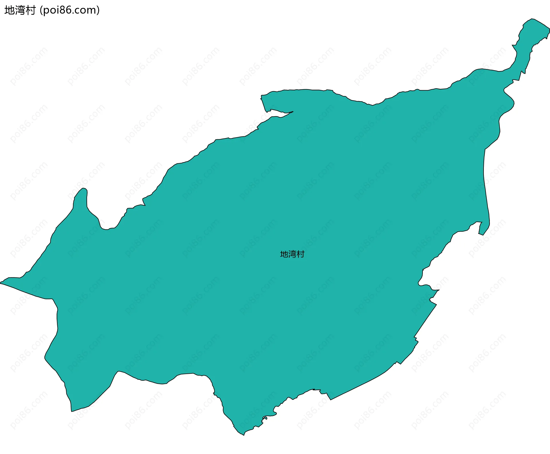 地湾村边界地图