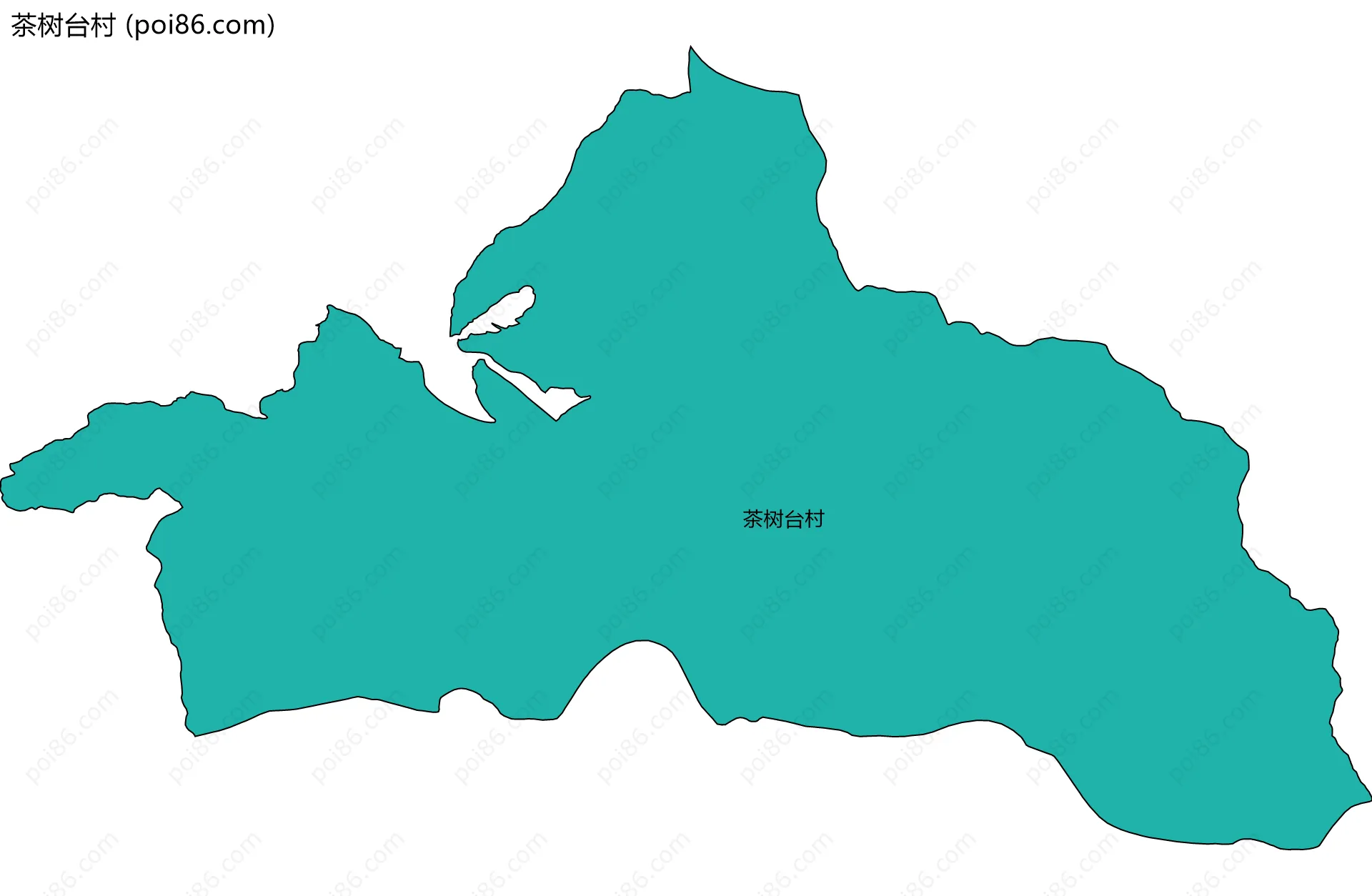 茶树台村边界地图