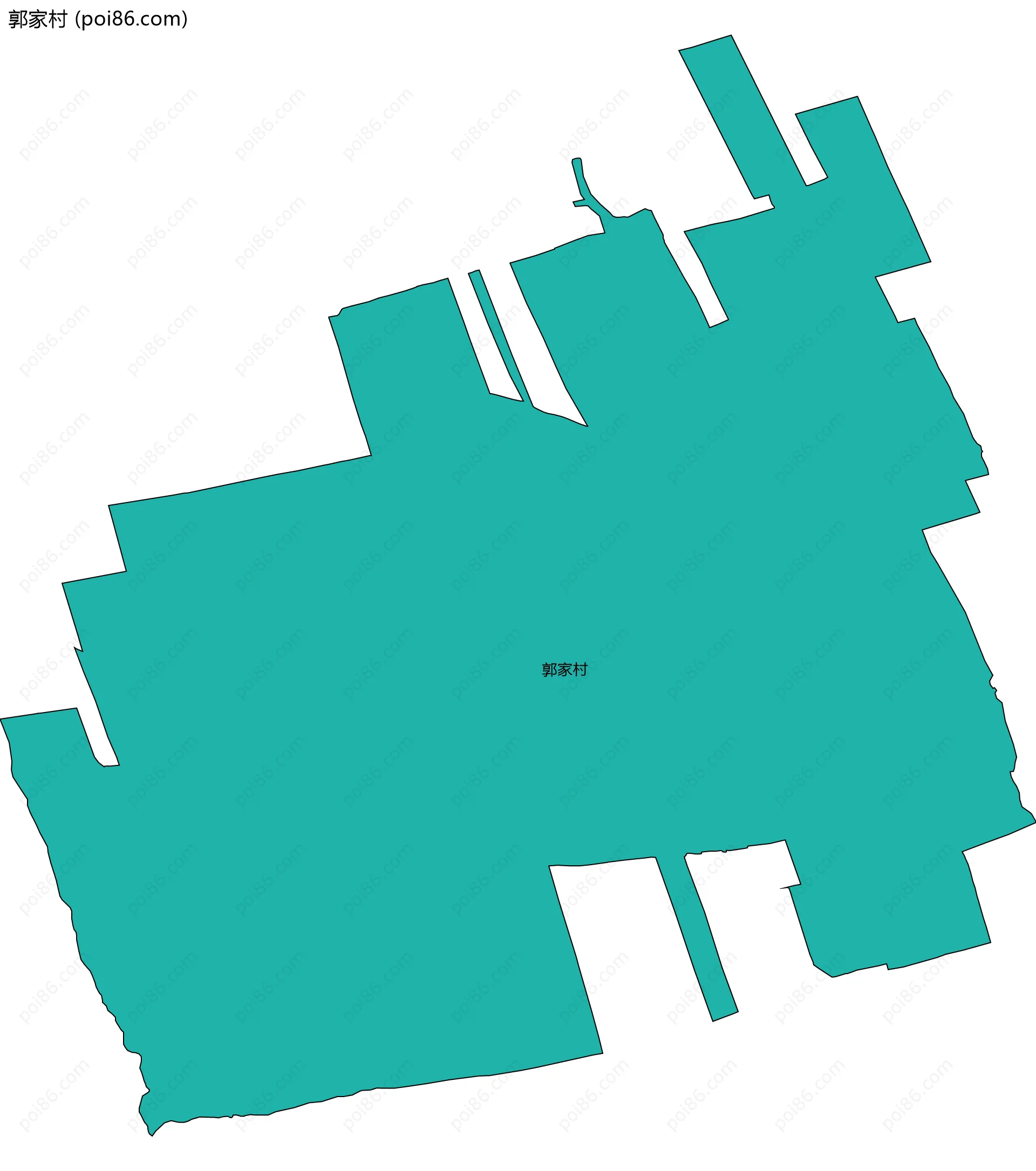 郭家村边界地图
