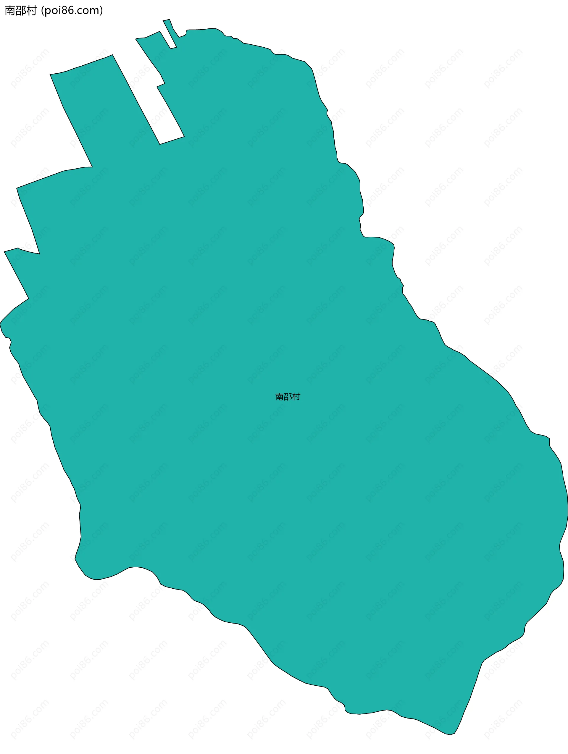 南邵村边界地图