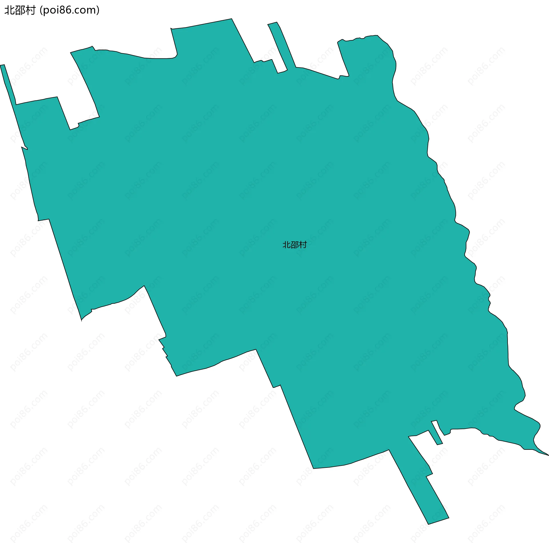 北邵村边界地图