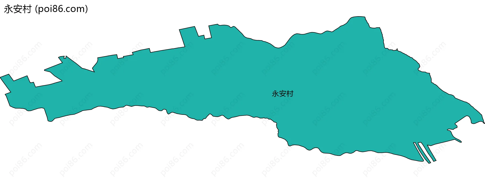 永安村边界地图