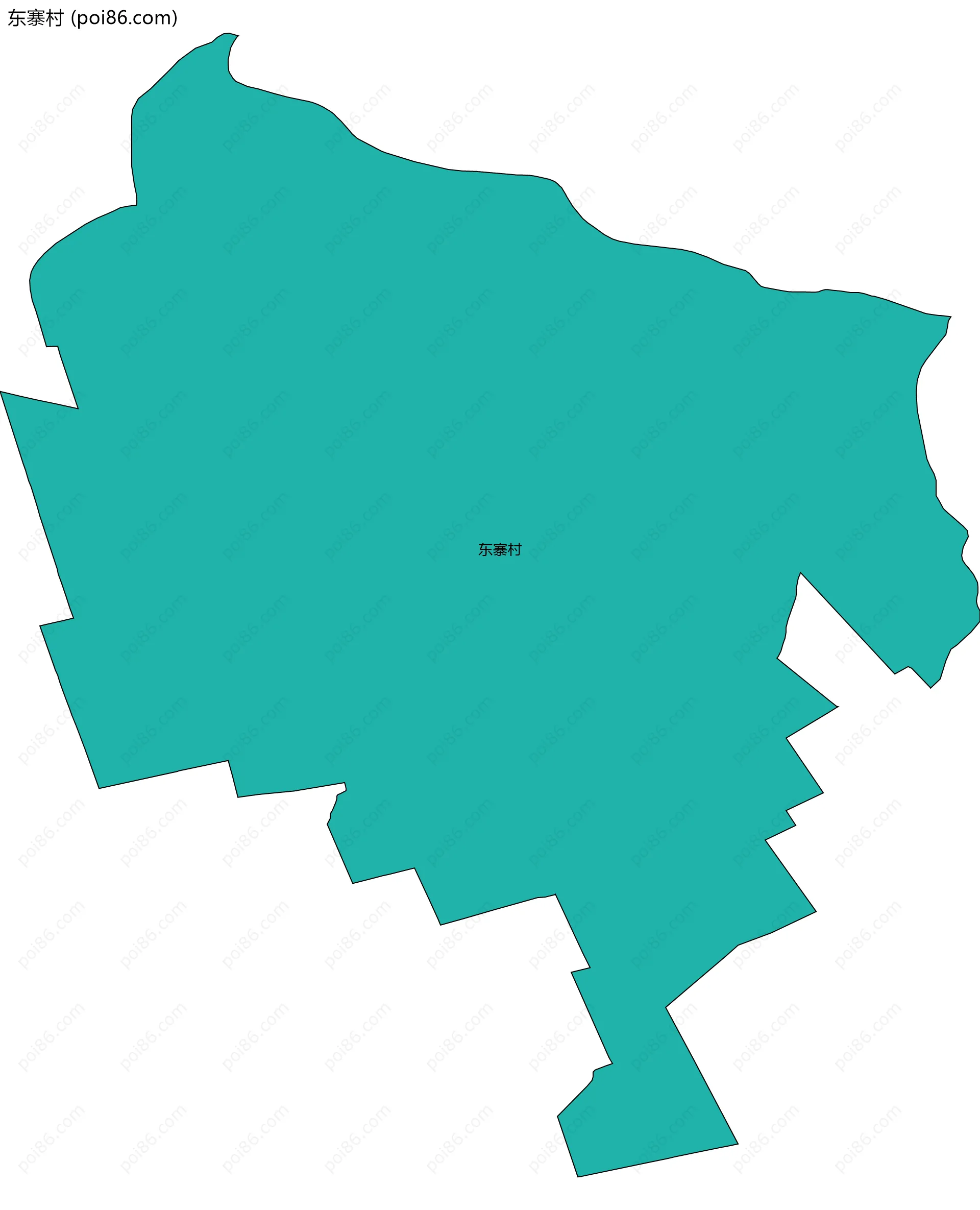 东寨村边界地图