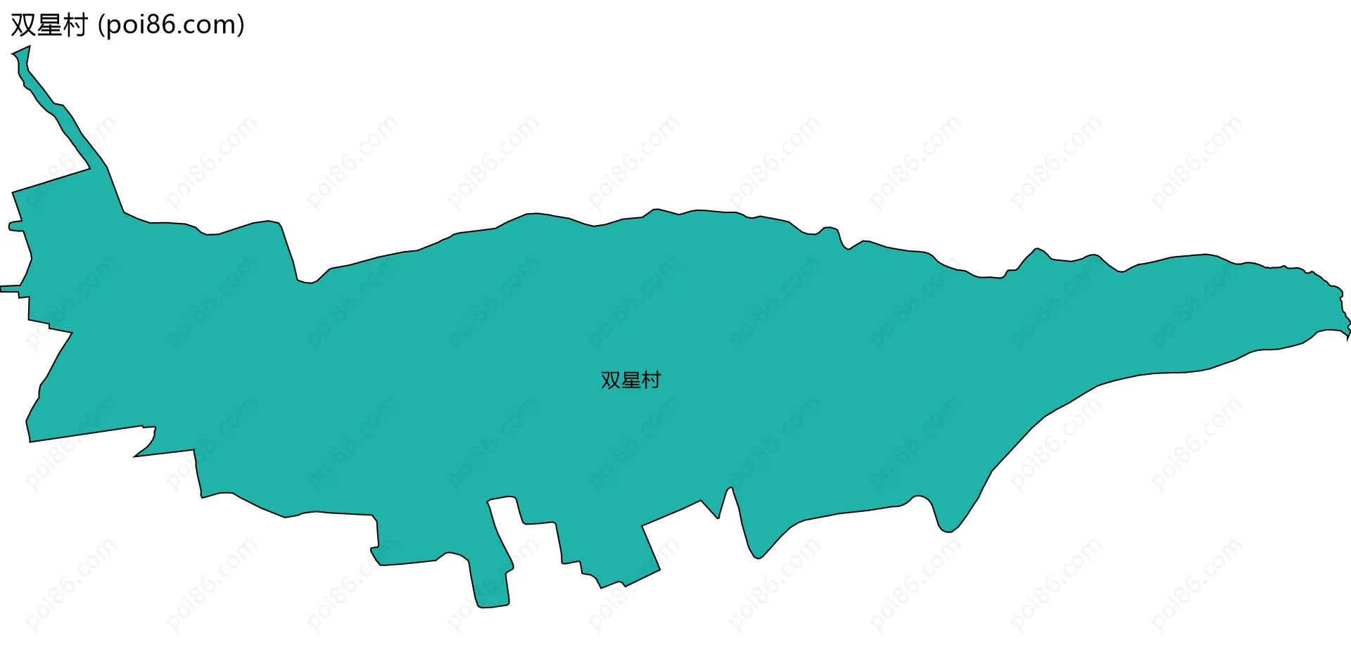 双星村边界地图