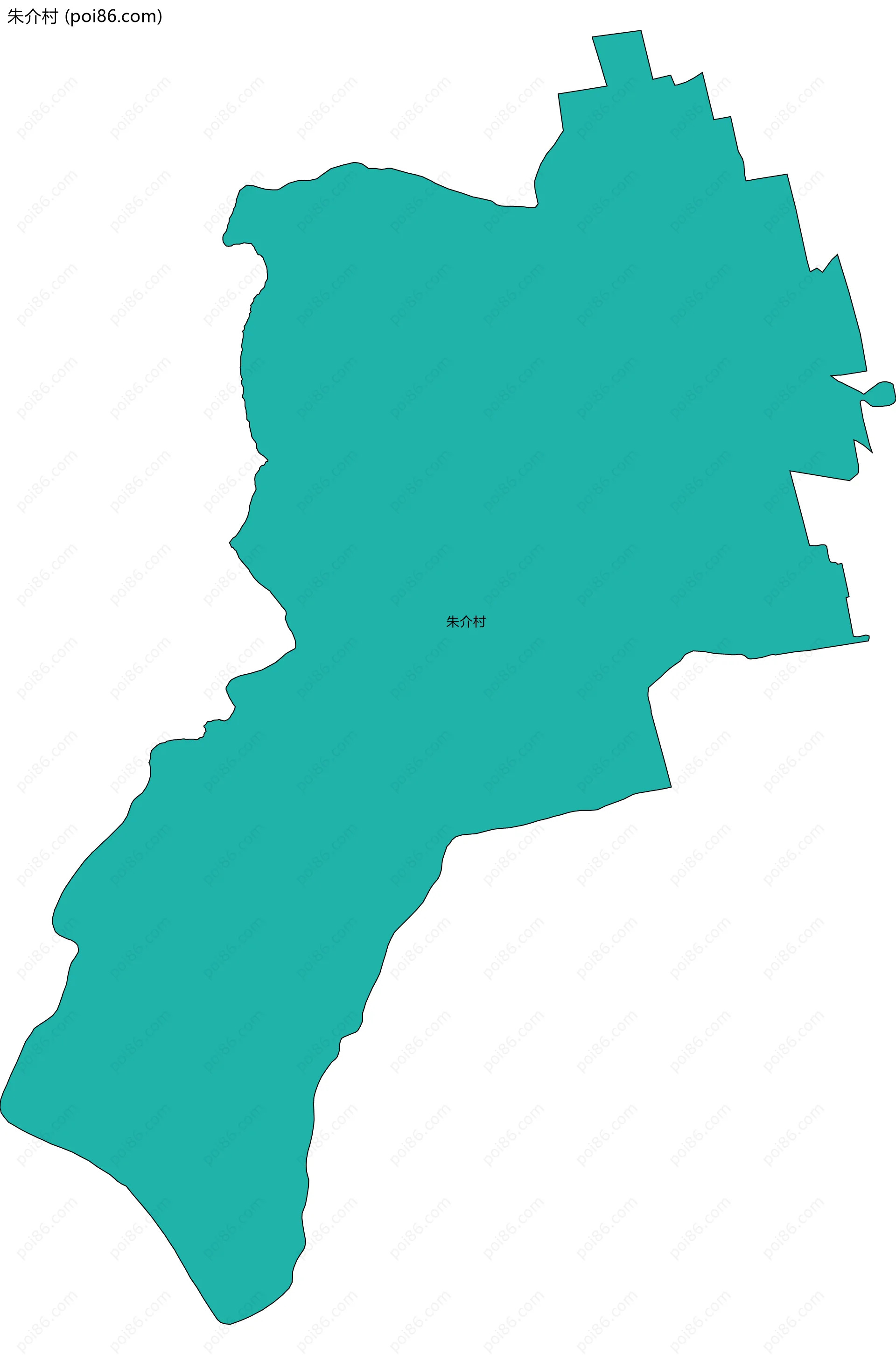 朱介村边界地图