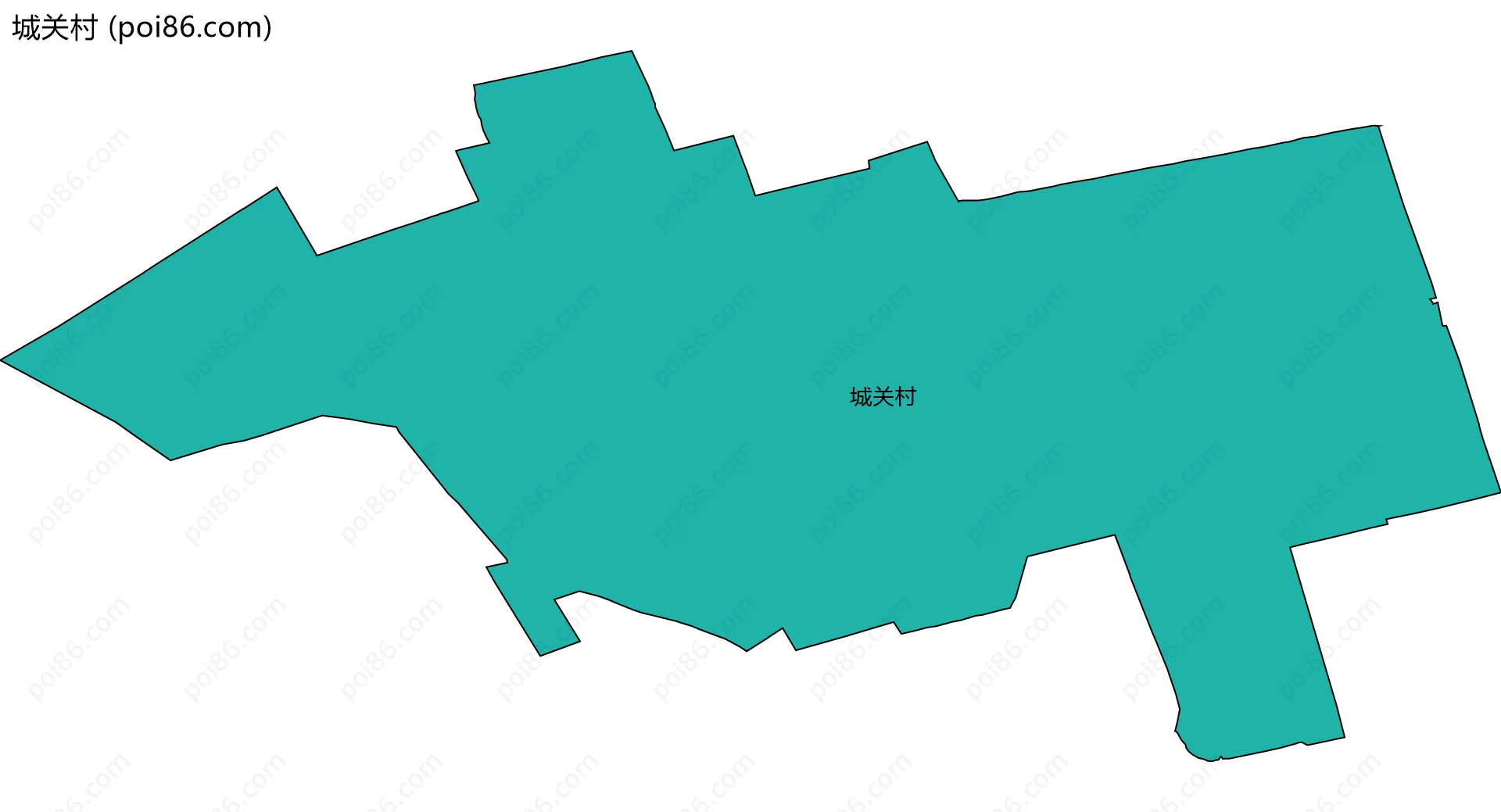 城关村边界地图