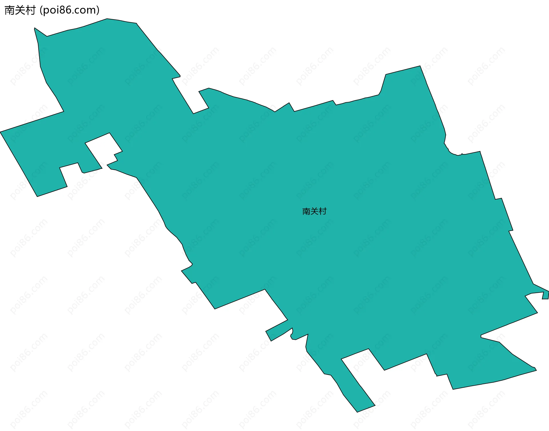 南关村边界地图