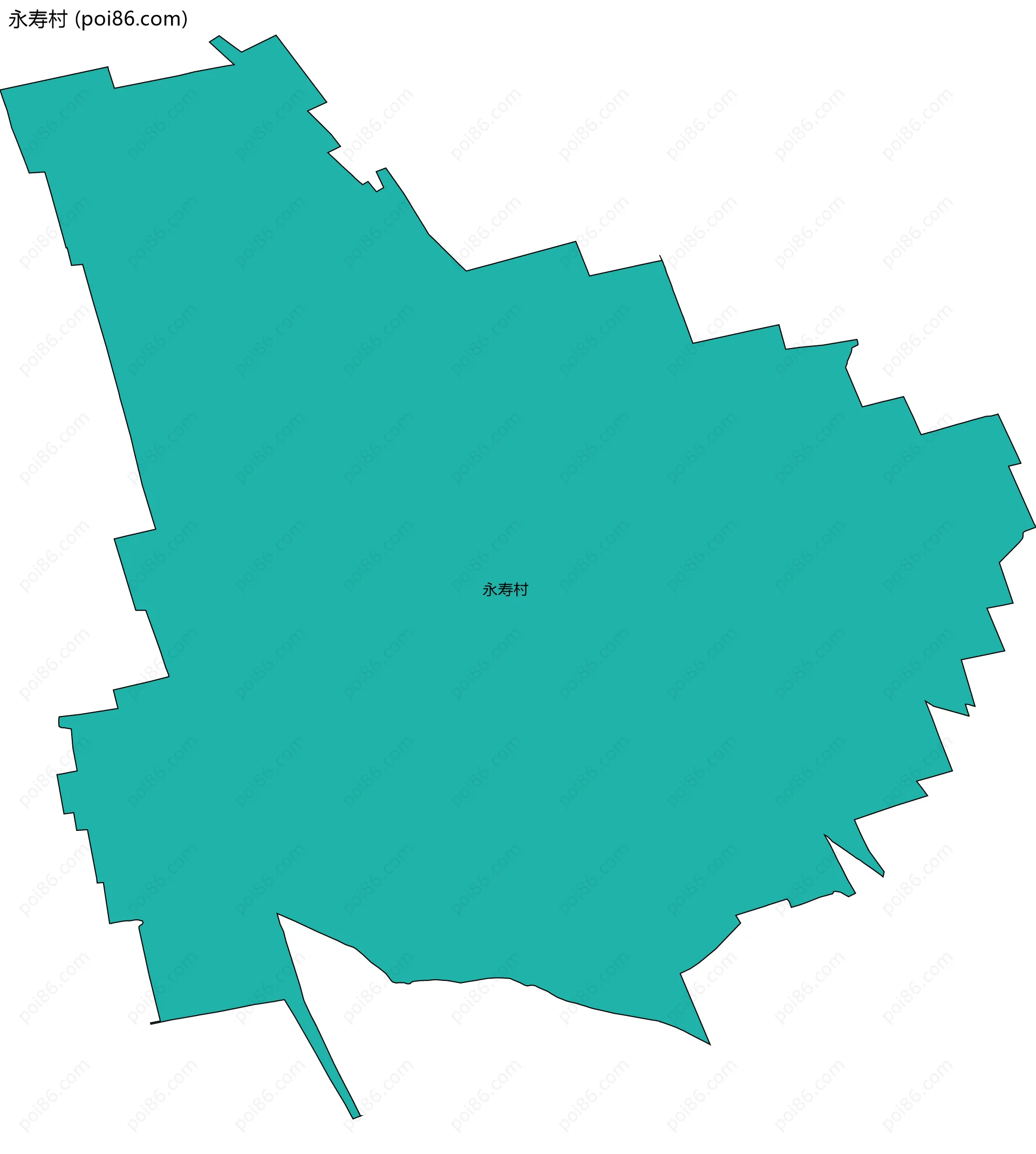 永寿村边界地图