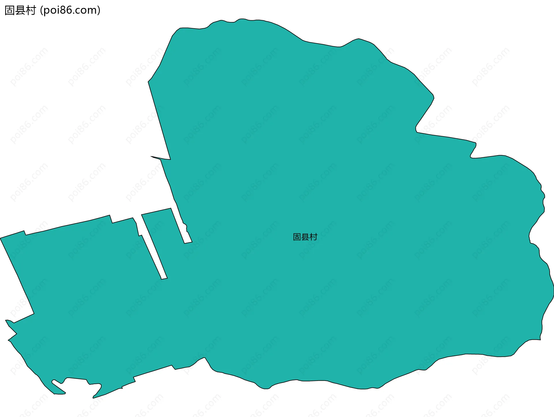 固县村边界地图