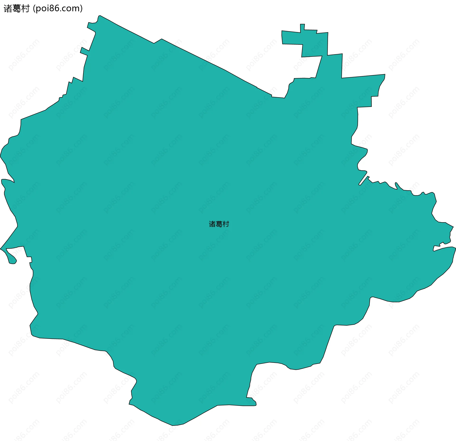 诸葛村边界地图