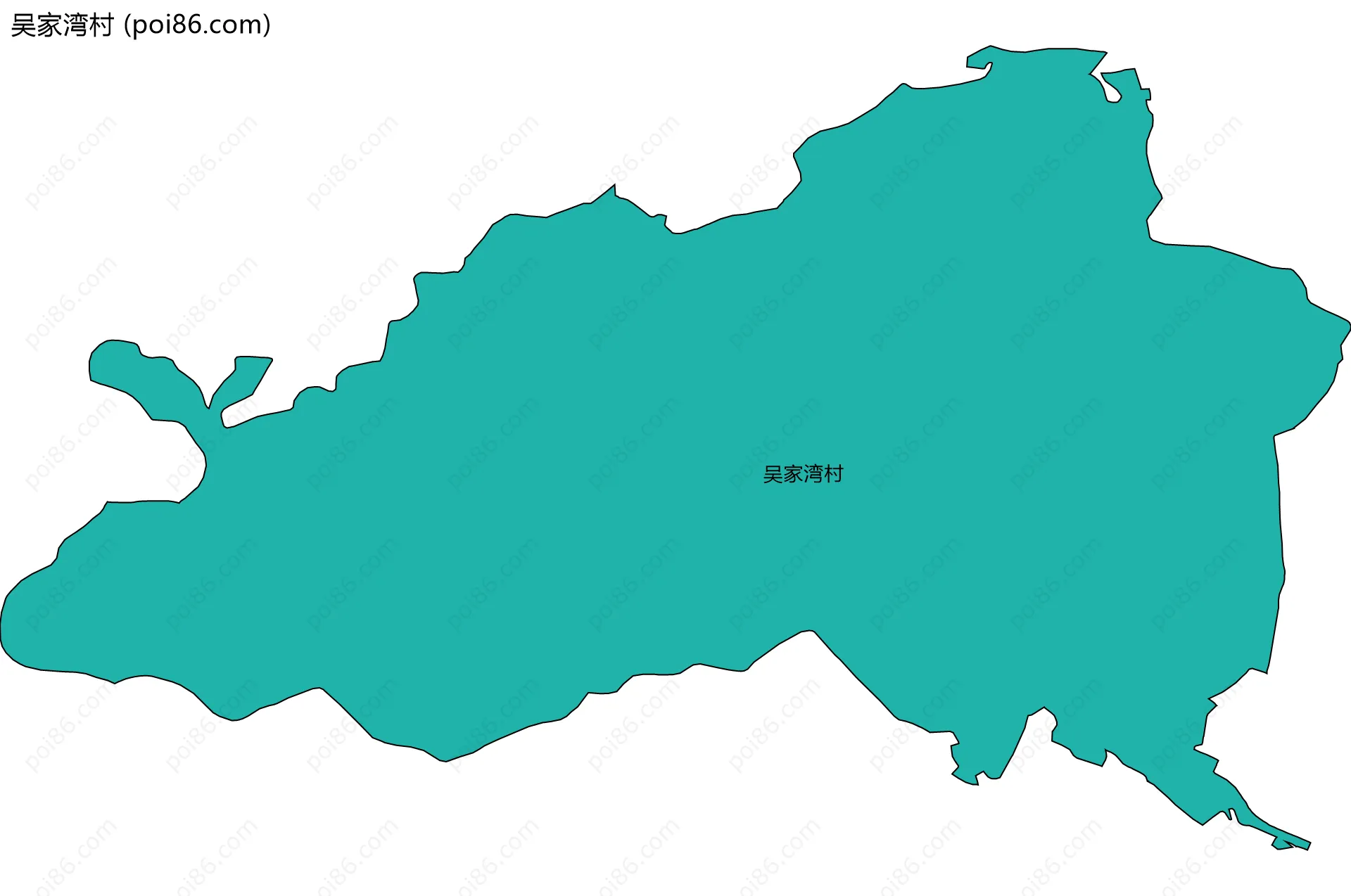 吴家湾村边界地图